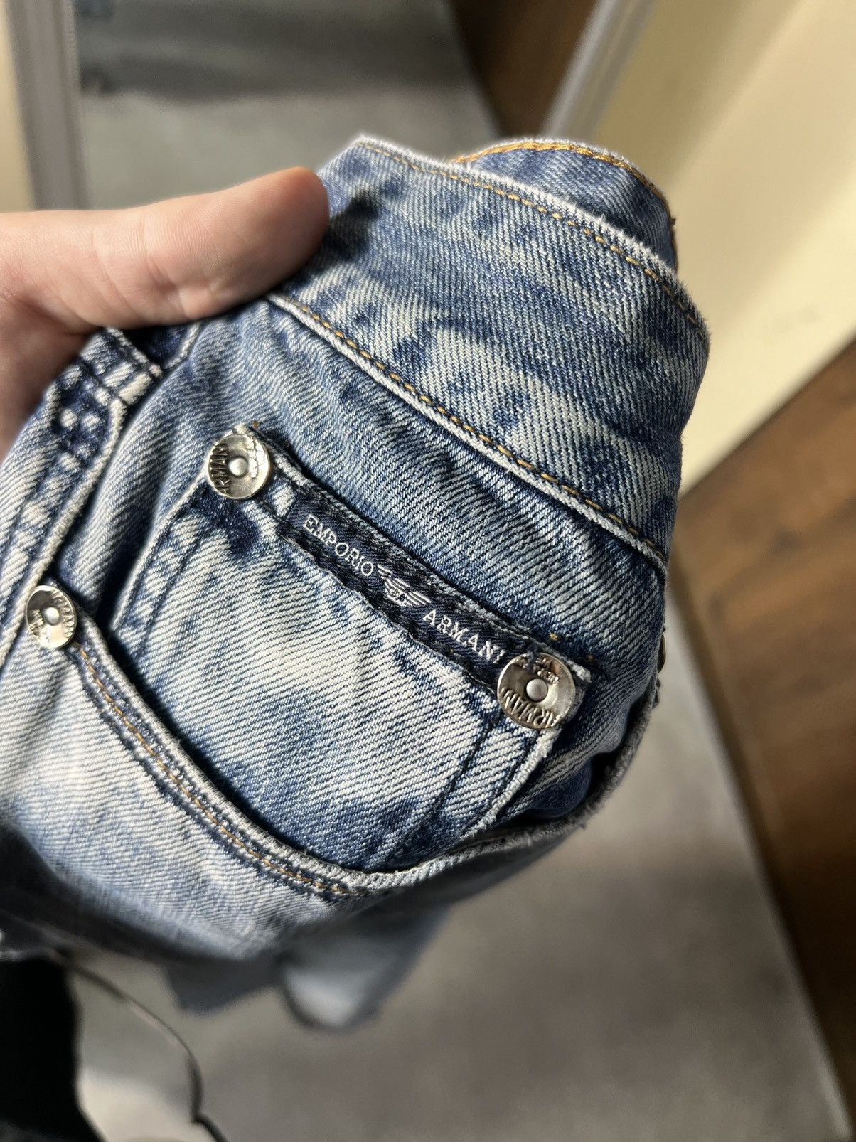 Armani Vintage Armani Jeans Big Logo Denim Pants size 36 L Size US 36 / EU 52 - 7 Thumbnail