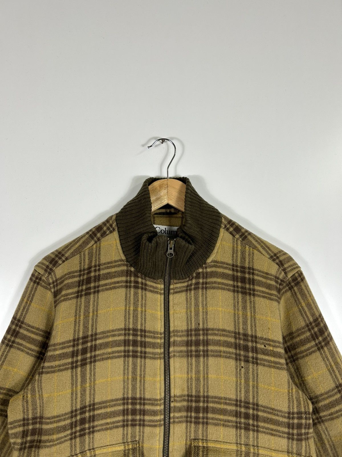 Columbia × Flannel × Vintage ⚡️Vintage Columbia Mens Hair Zipper Bomber Jacket Size US XS / EU 42 / 0 - 4 Thumbnail