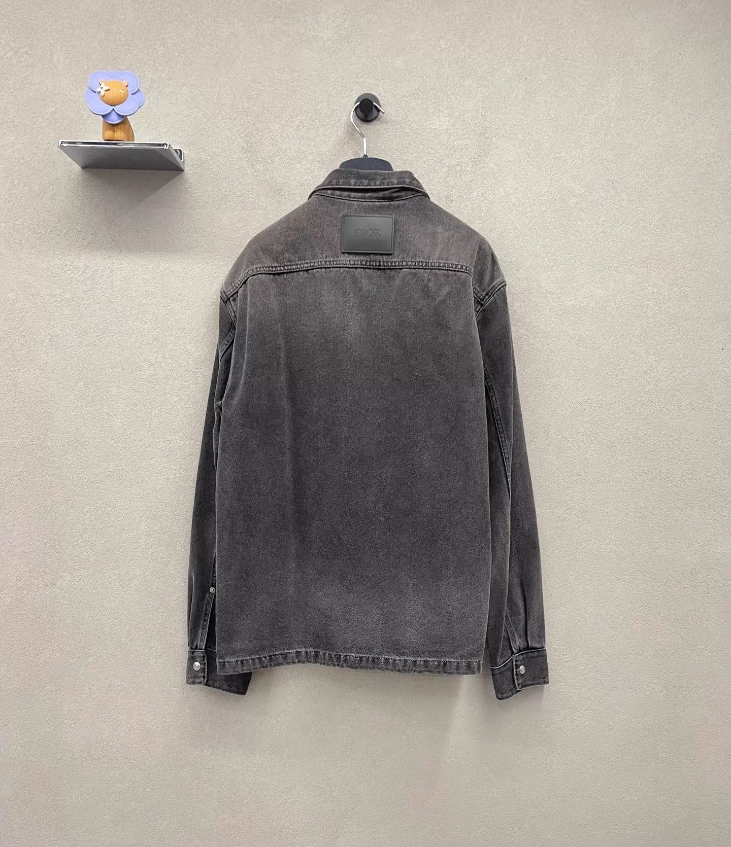 Dior Dior Black Distressed Denim Jacket Size 48 Crisp Size US M / EU 48-50 / 2 - 2 Thumbnail