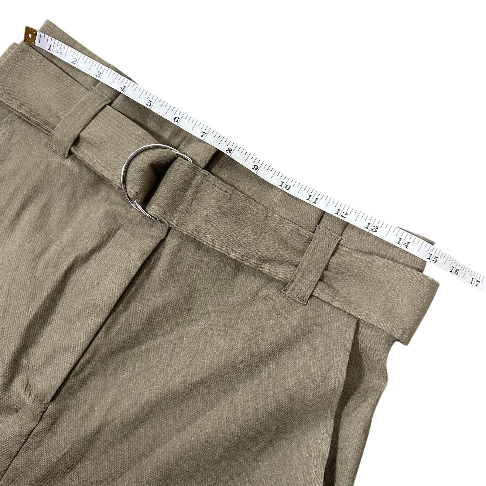 A.L.C. A.L.C Women's Linen Blend Belted Skirt Size 8 Size 30" / US 8 / IT 44 - 4 Thumbnail