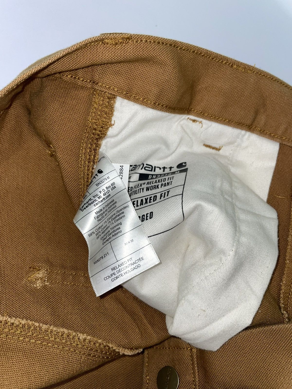 Carhartt CARHARTT CARPENTER RUGGED FLEX DUCK DOUBLE-FRONT DUNGAREE Size US 30 / EU 46 - 5 Thumbnail