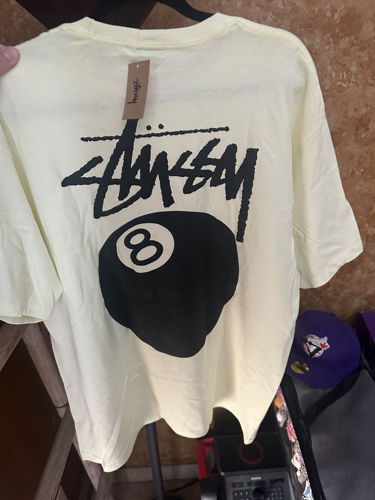 Stussy Pale yellow /cream like color way stussy shirt Size US L / EU 52-54 / 3 - 2 Thumbnail