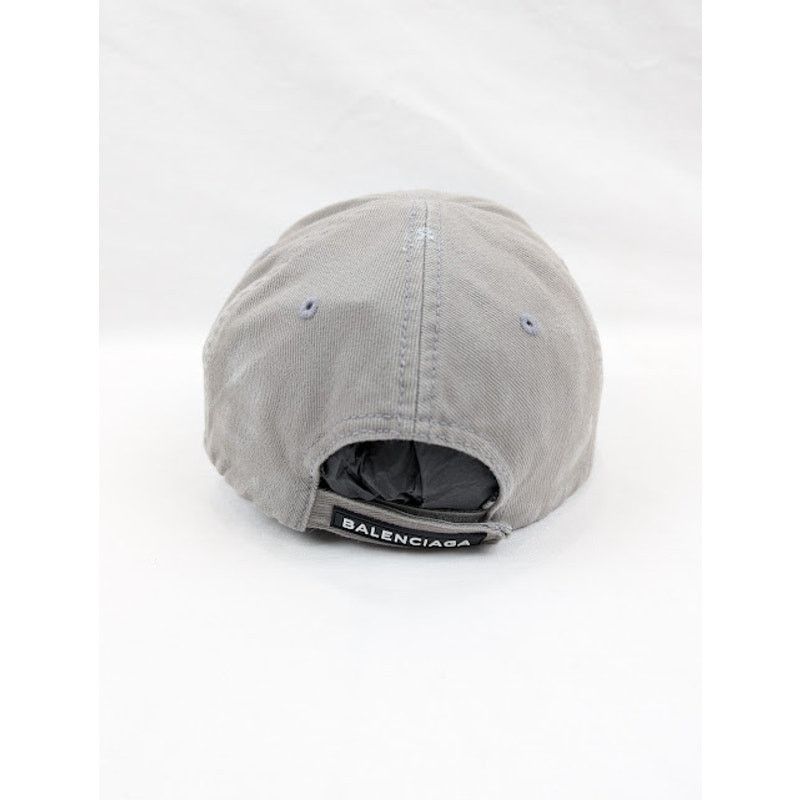 Balenciaga o1rshd1 Size: L / Cut Up Hat / Cap in Gray/Black Size ONE SIZE - 9 Thumbnail