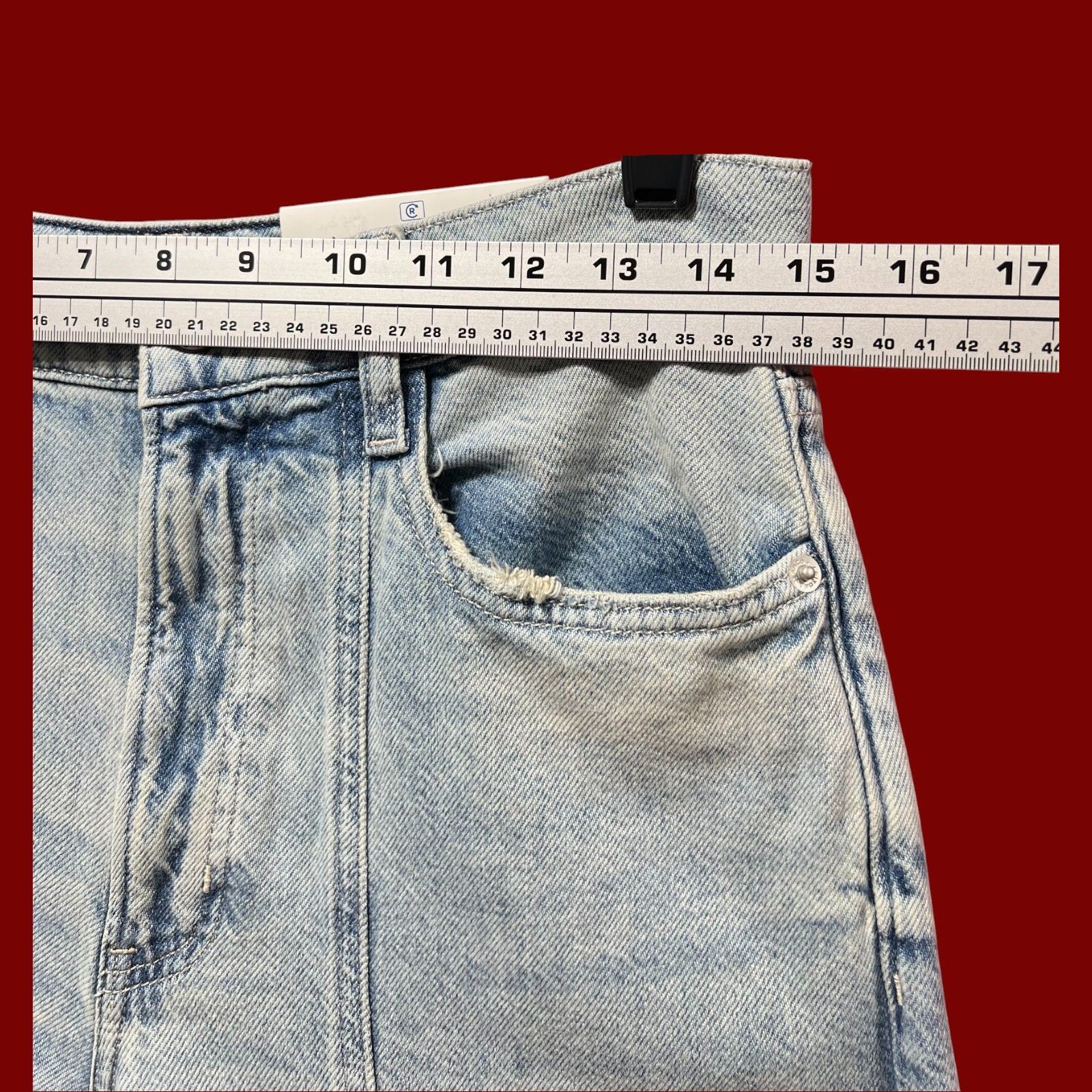 Other Arizona - Juniors Women High-Rise Relaxed Through Hip & Thig Size 30" / US 8 / IT 44 - 5 Thumbnail