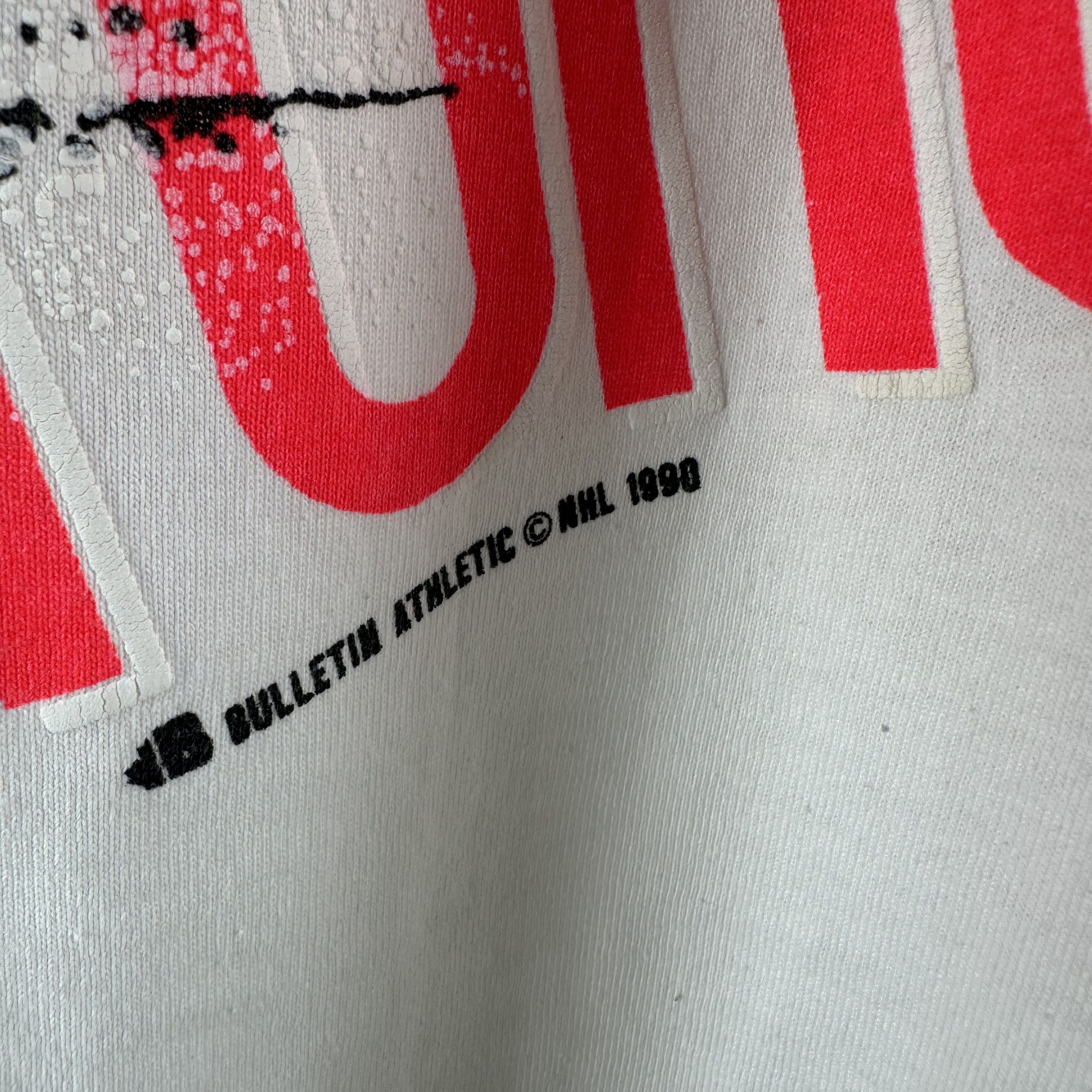 Vintage 1990 Toronto Maple Leafs NHL Bulletin Athletic AOP Tee Size US XL / EU 56 / 4 - 6 Thumbnail