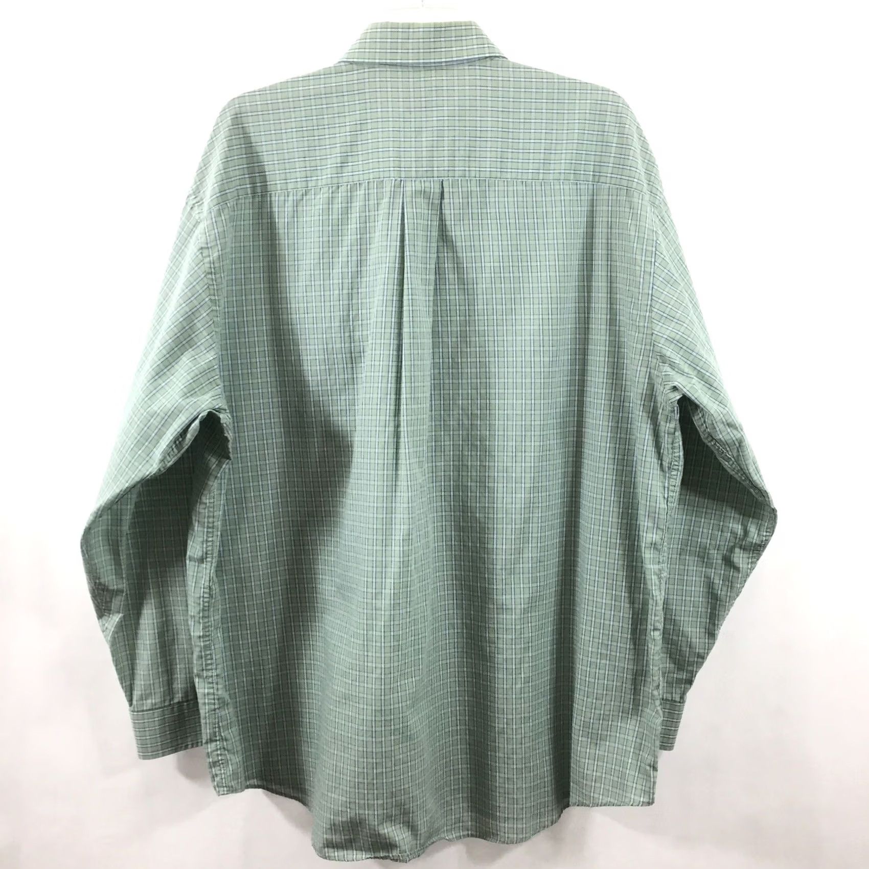 Arrow Arrow Shirt Mens XL Green Blue Check Long Sleeve Button-Down Wrinkle Free Size US XL / EU 56 / 4 - 6 Thumbnail