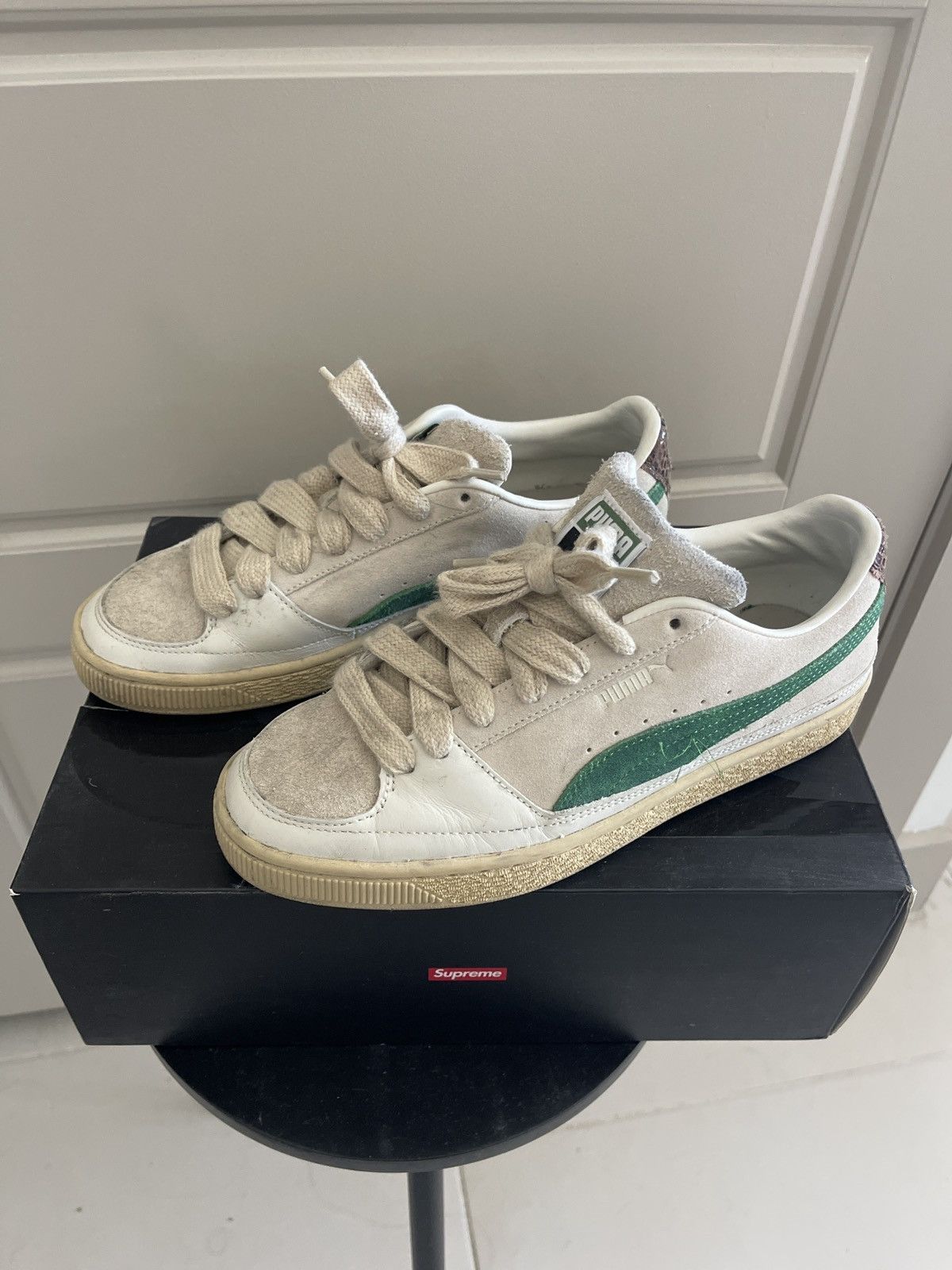 Puma × Rhude Rhude x Puma Suede White Juniper Size US 9 / EU 42 - 2 Thumbnail