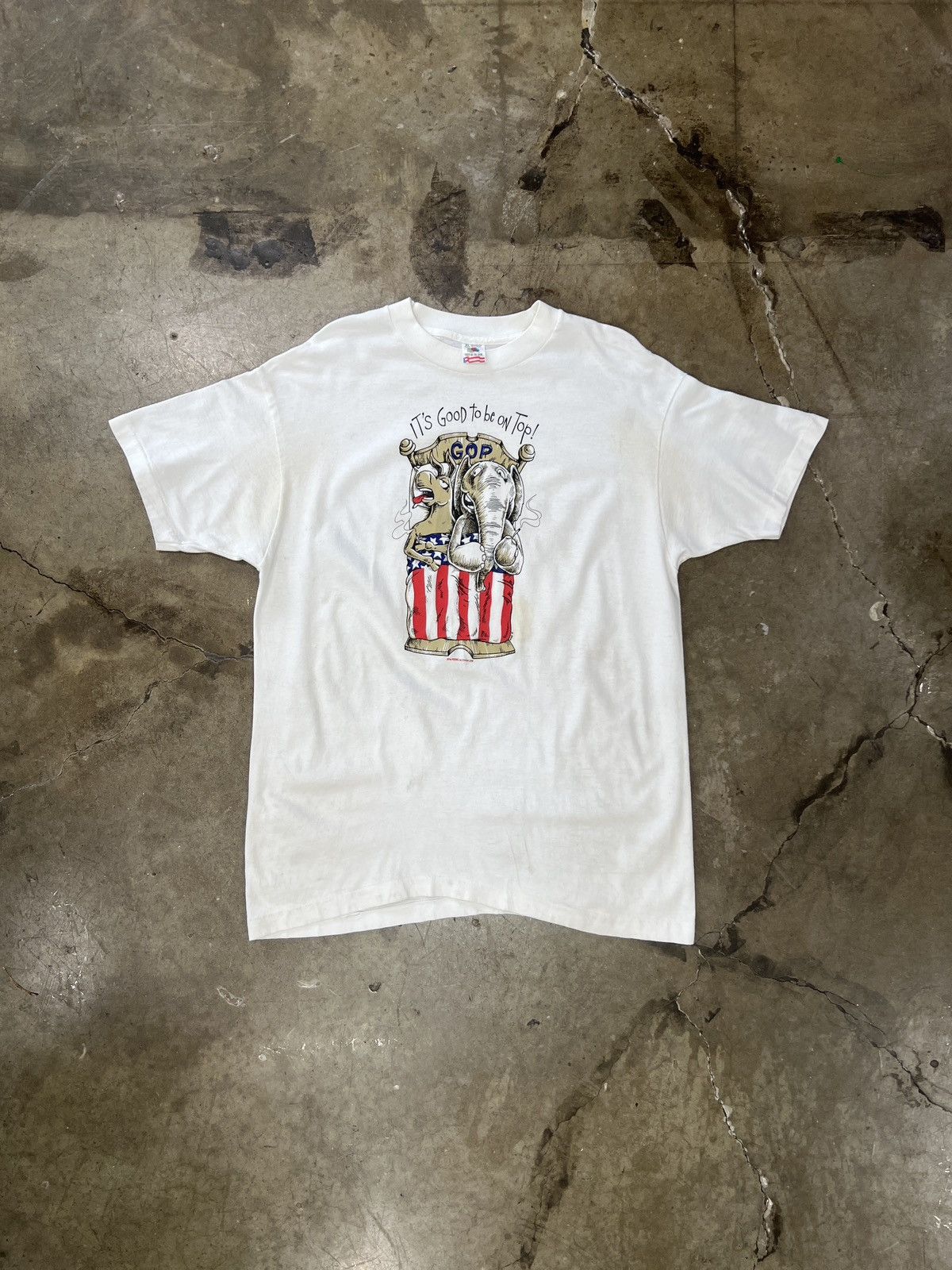 Vintage Vintage Good To Be on Top Republican Democrat Political XL Size US XL / EU 56 / 4 - 2 Thumbnail