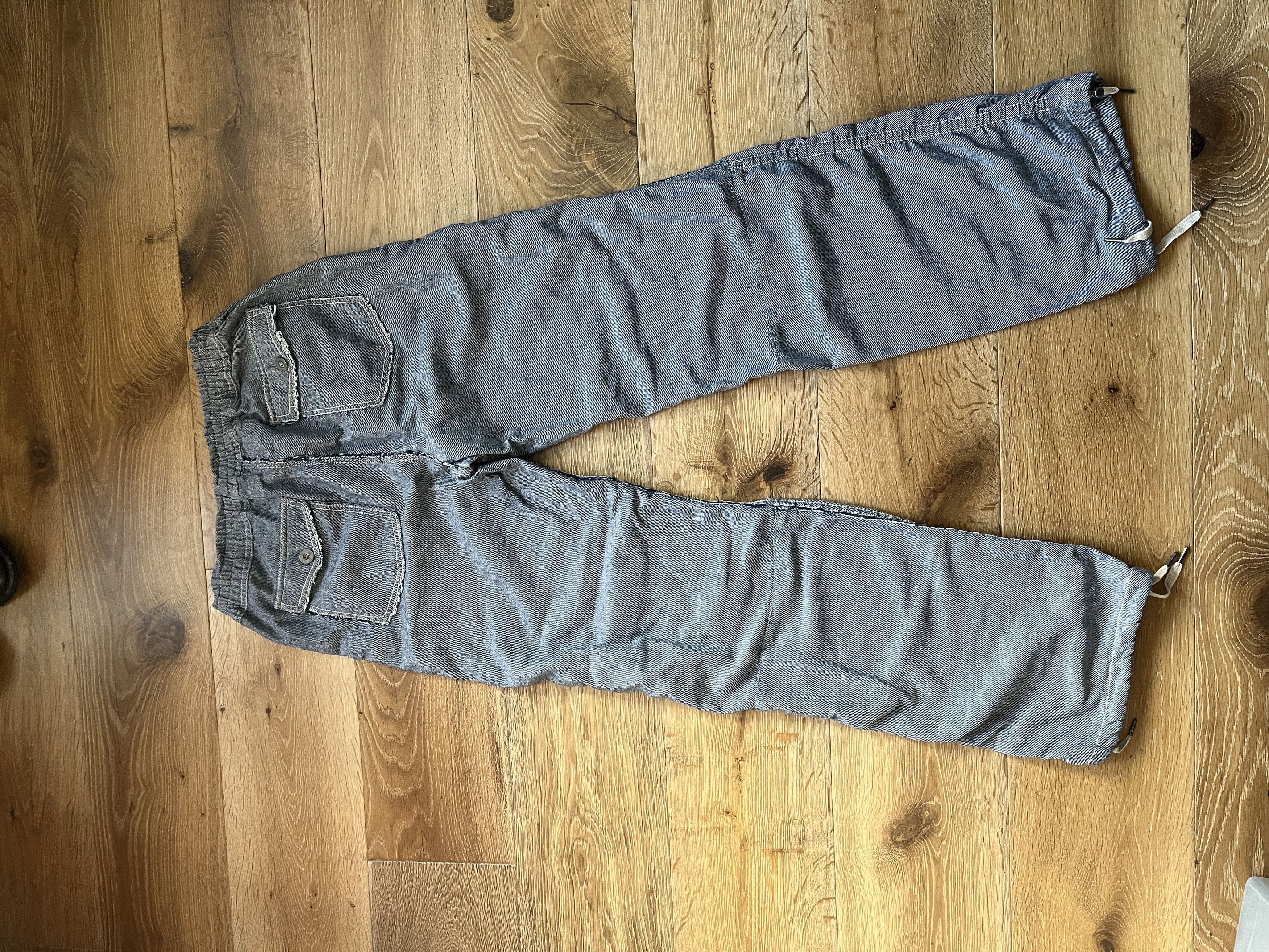 Designer GOA elastic twill pants raw seam Size US 32 / EU 48 - 6 Thumbnail