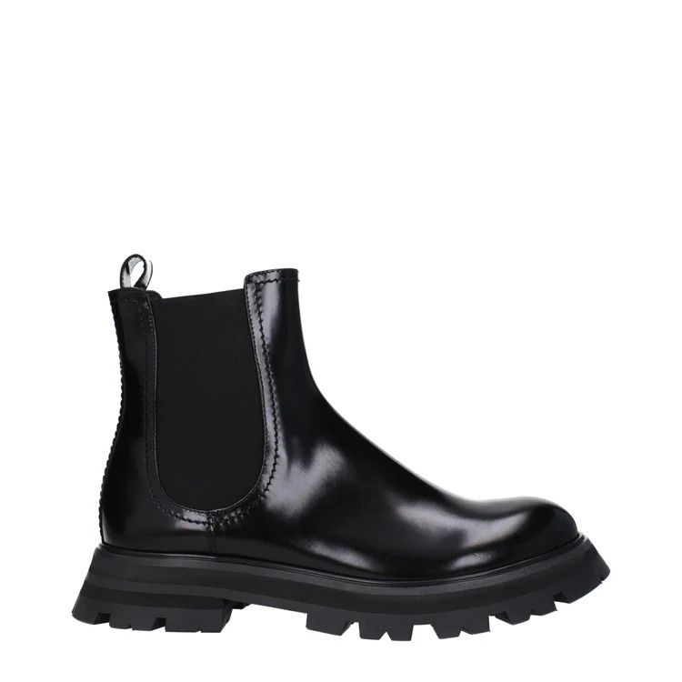 Alexander McQueen o1y0225 Ankle Boots in Black Size US 9.5 / IT 39.5 - 1 Thumbnail