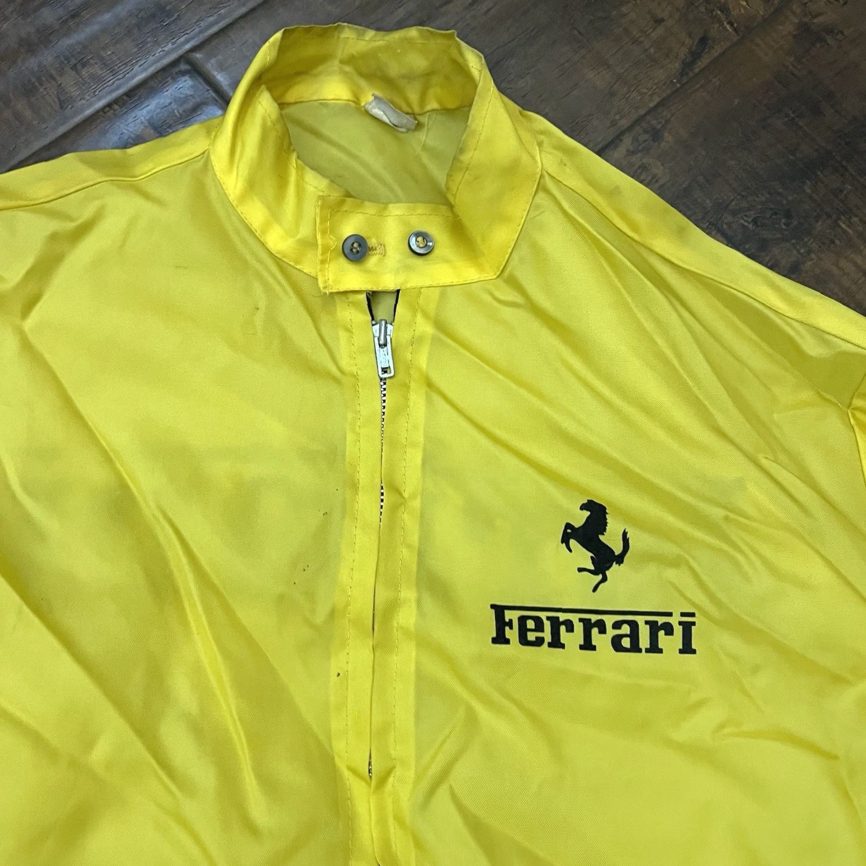 Ferrari VINTAGE Ferrari Owners Club Jacket Windbreaker Mens Medium Yellow Full Zip 70s 80s Cars Racing Zipper Size US M / EU 48-50 / 2 - 5 Thumbnail