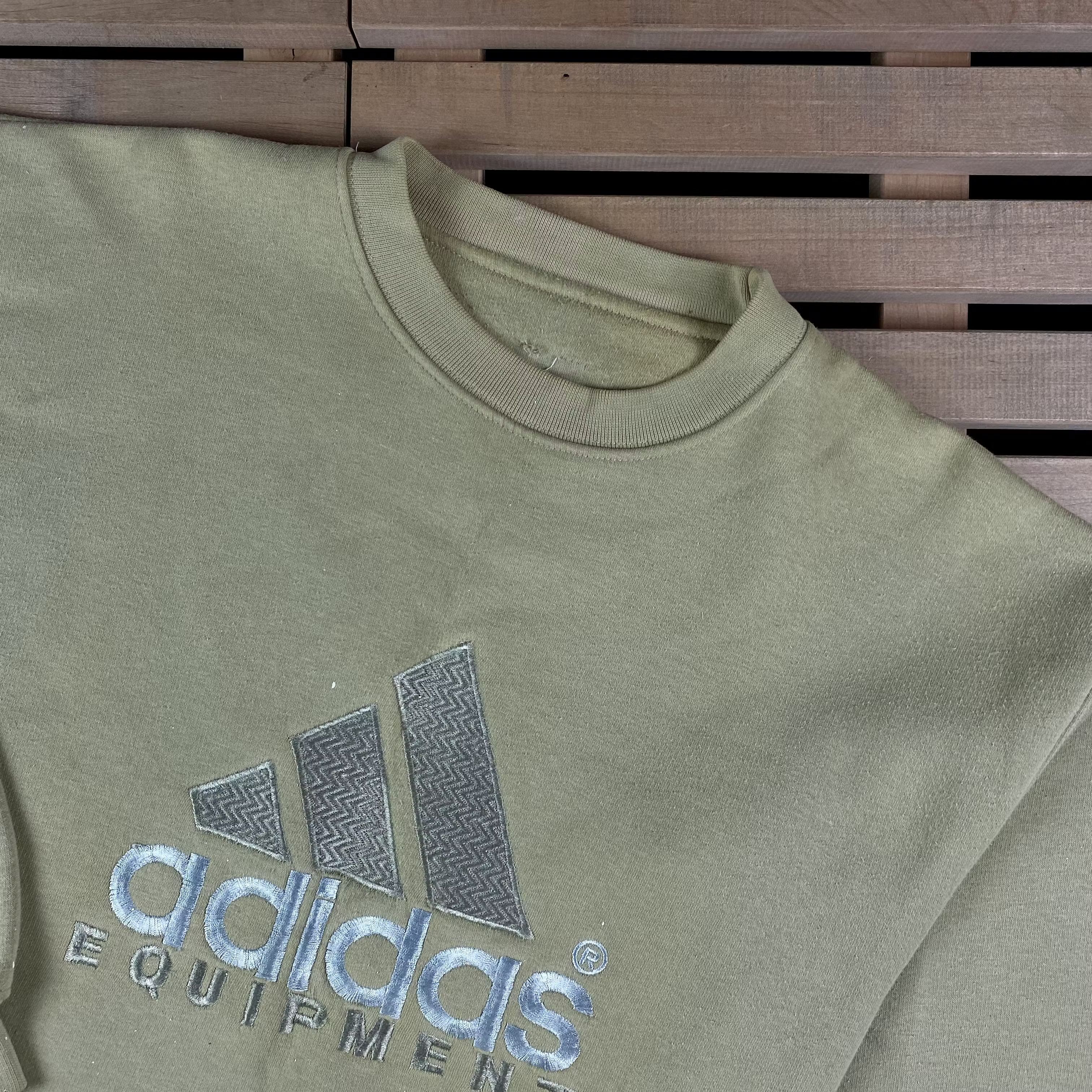 Adidas × Vintage Mens Sweatshirt Adidas Equipment Vintage Size L Size US L / EU 52-54 / 3 - 2 Thumbnail