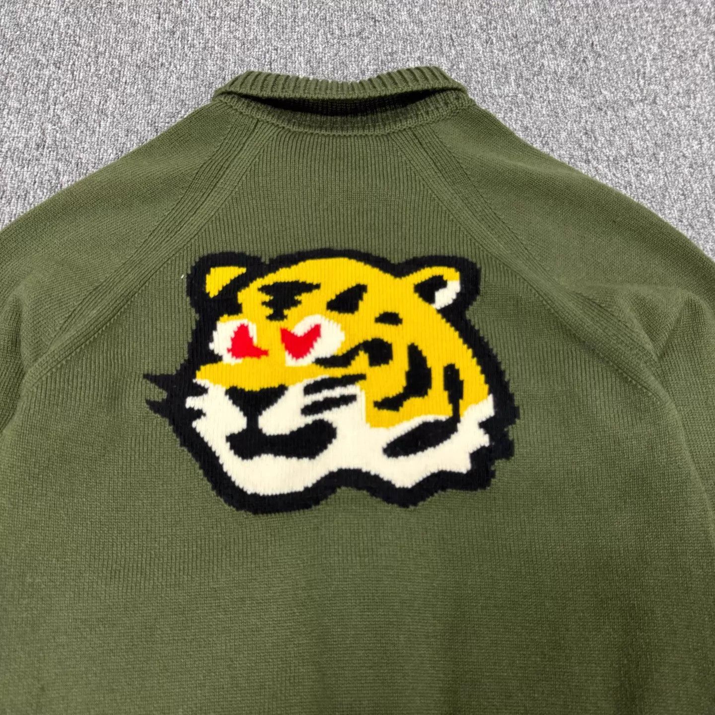 Louis Vuitton LV x nigo knit cardigan military green tiger XL Size US XL / EU 56 / 4 - 3 Thumbnail