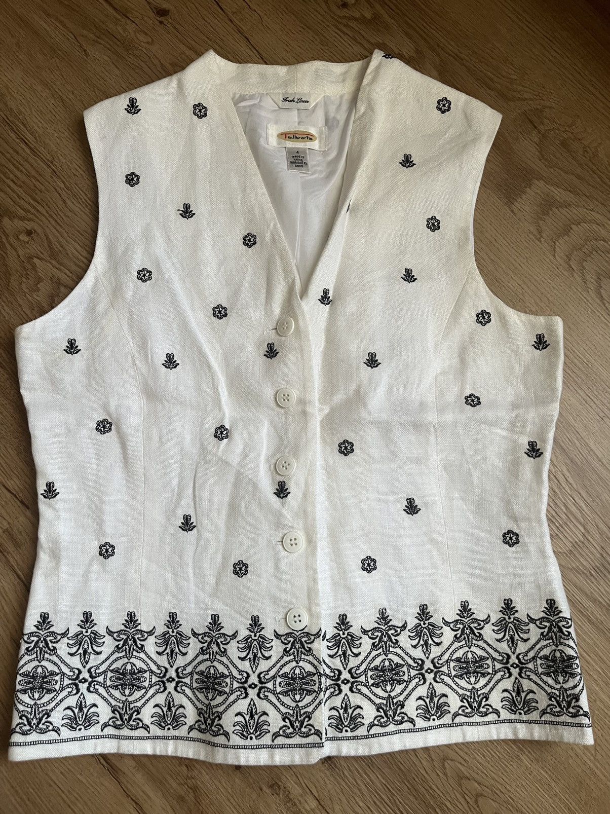 Talbots 100% linen vest Size S / US 4 / IT 40 - 1 Thumbnail