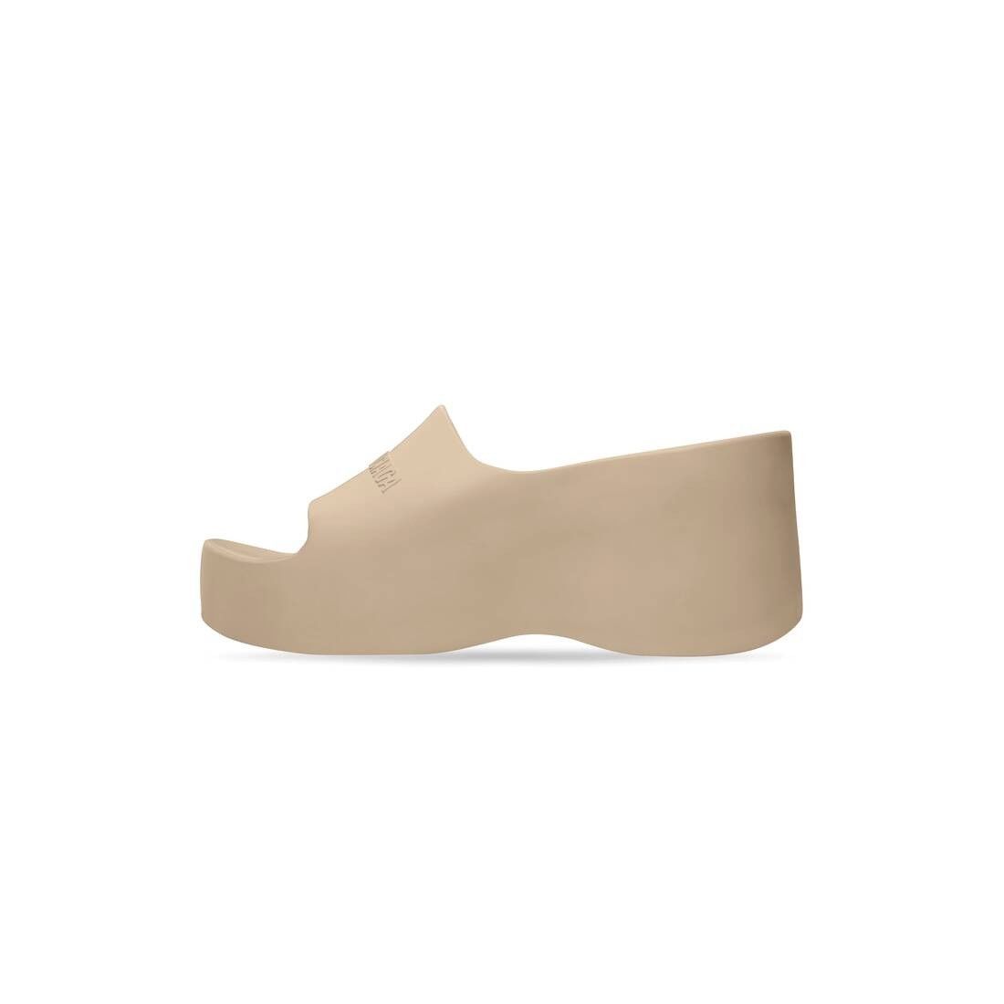 Balenciaga o1w1db10625 Chunky Wedge Sandals in Beige Size US 9 / IT 39 - 4 Thumbnail