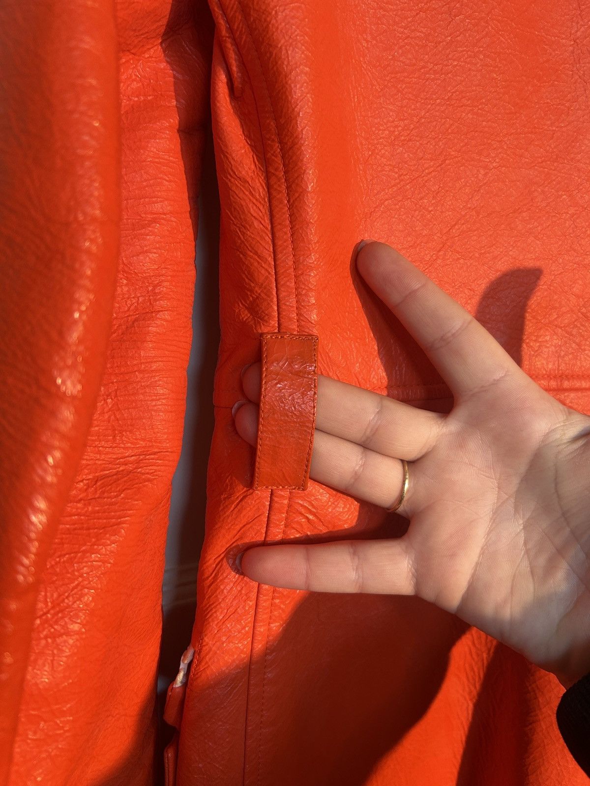 Courreges Courreges Paris Orange Vinyl Trench Coat Size XS / US 0-2 / IT 36-38 - 9 Thumbnail