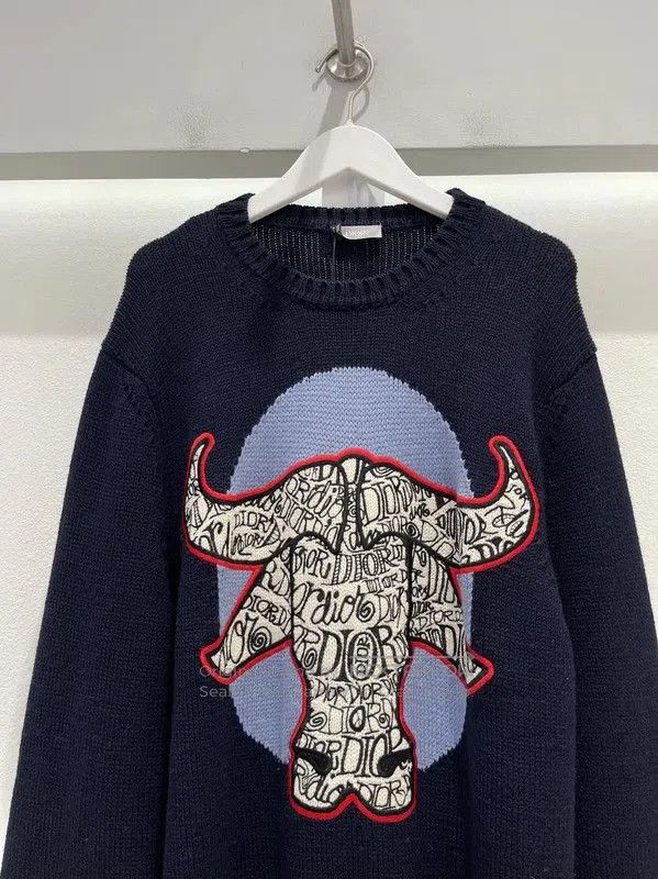 Dior Dior Women's Winter Blue Wool Sweater . Size XS / US 0-2 / IT 36-38 - 3 Thumbnail