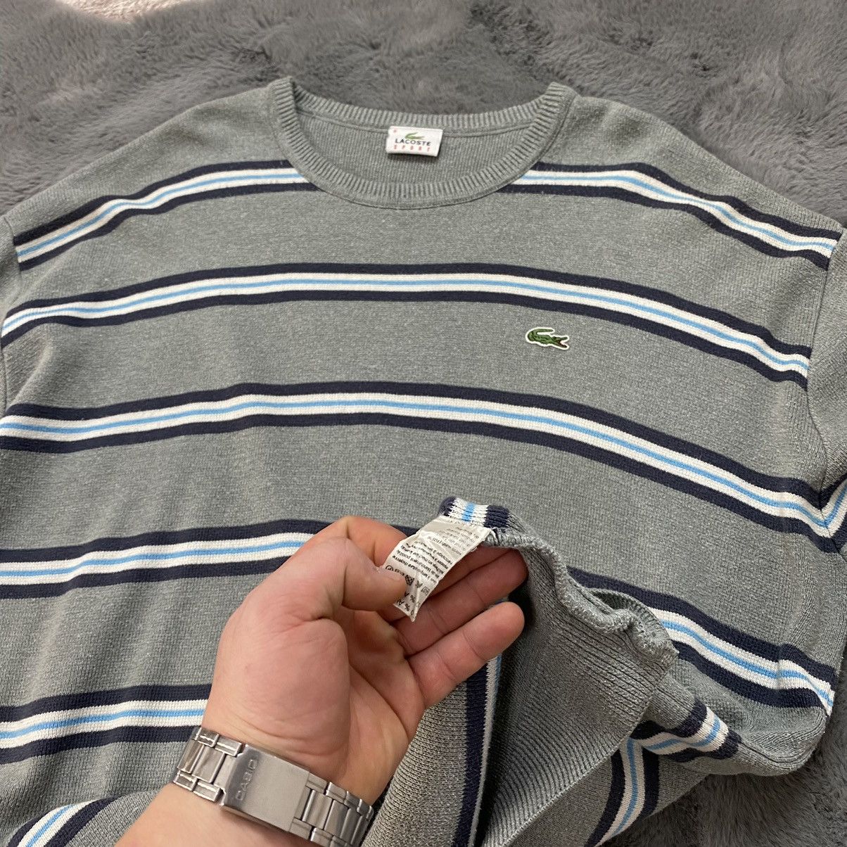 Lacoste × Vintage SWEATER LACOSTE STRIPPED RARE VINTAGE L-Xl Size US XL / EU 56 / 4 - 10 Thumbnail