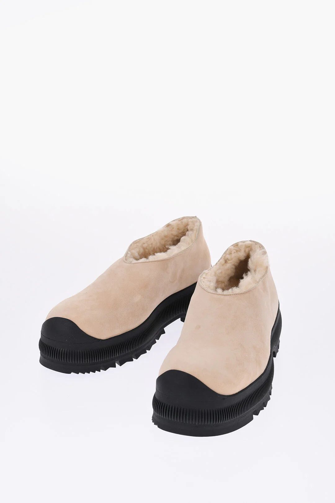 o1y1025 Leather Loafers in Beige