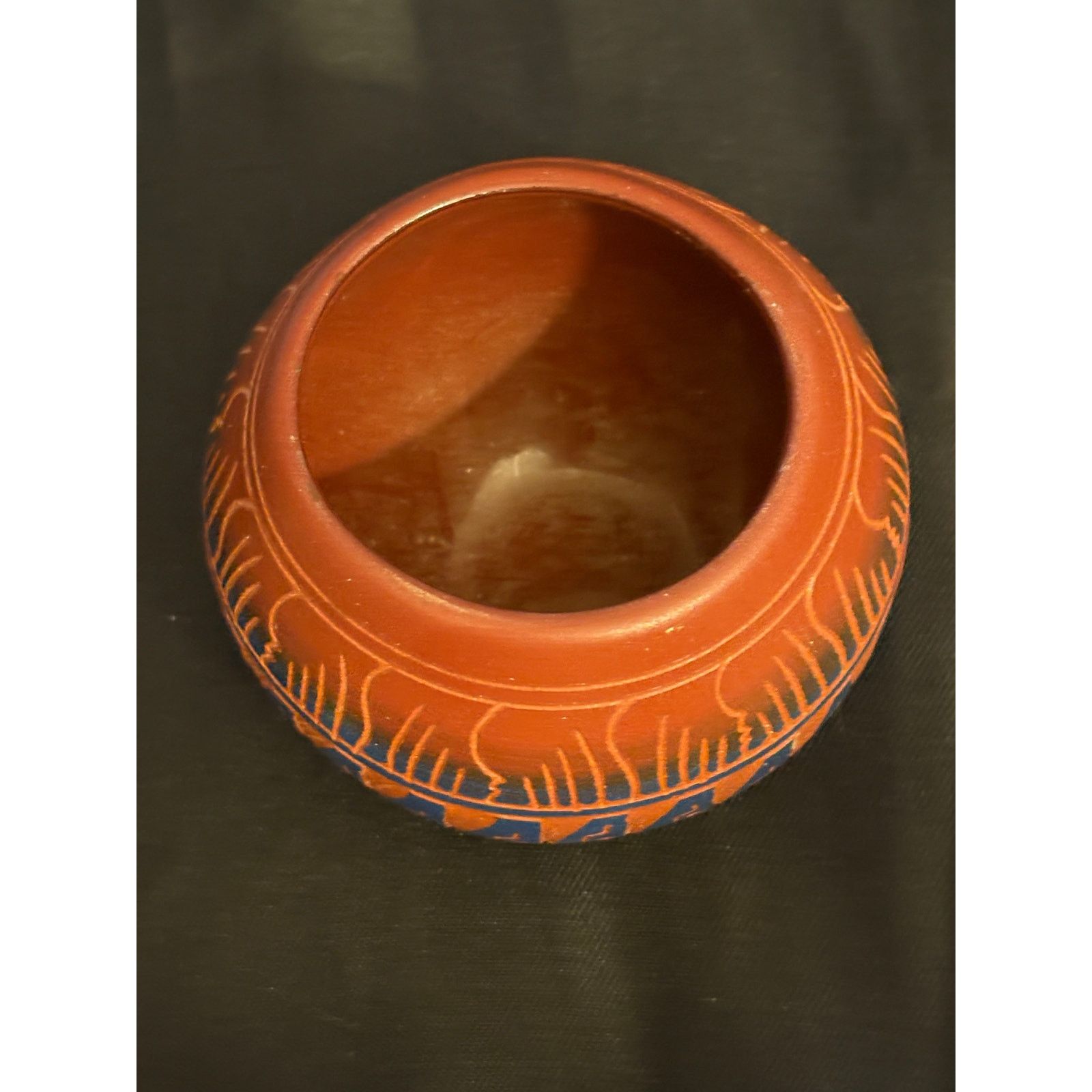 Other Vintage Miniature Handcrafted Navajo Pottery Bowl Signed Size 22" - 2 Thumbnail