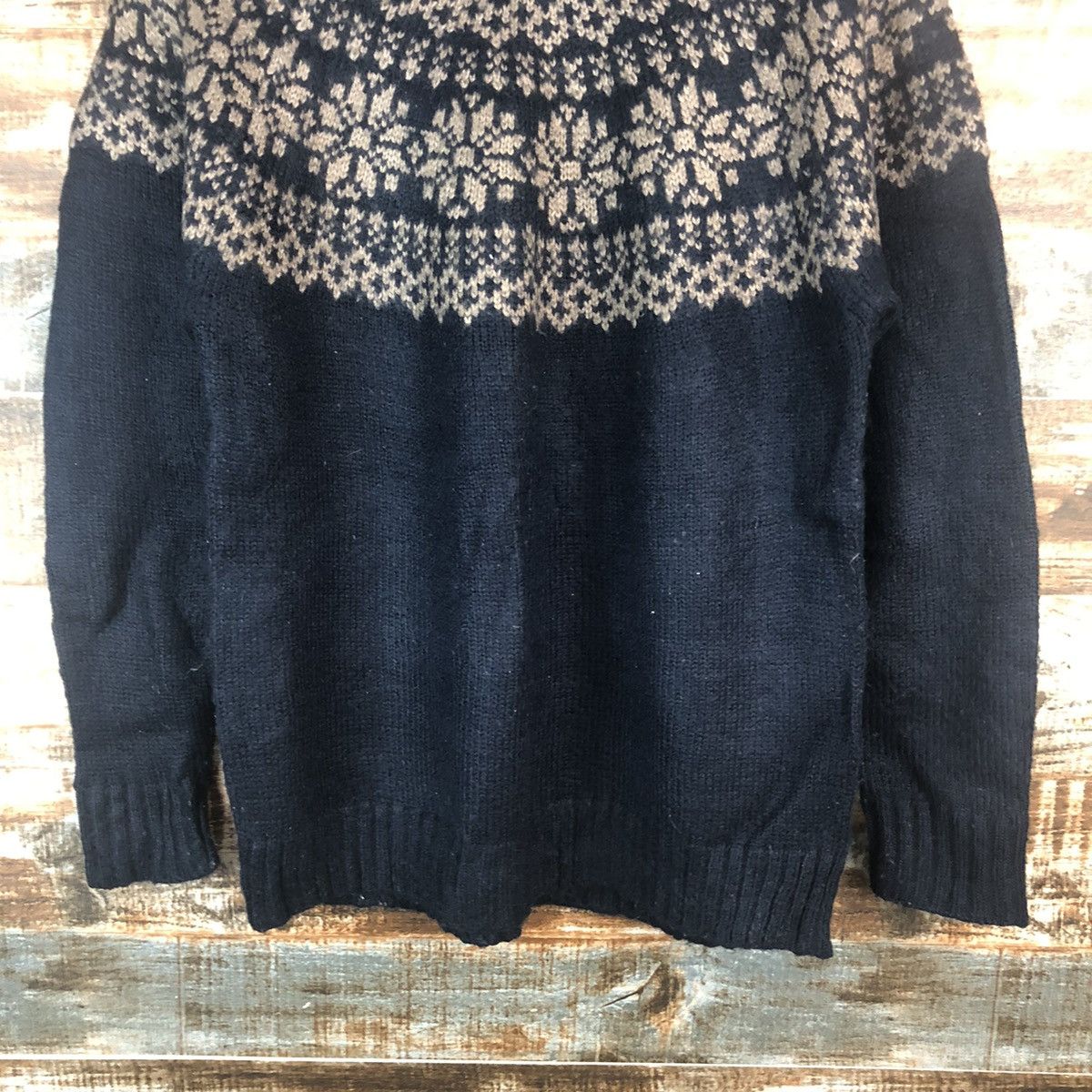 Homespun Knitwear Iso Laine Blue navajo Knitwear #A2270 Size M / US 6-8 / IT 42-44 - 6 Thumbnail