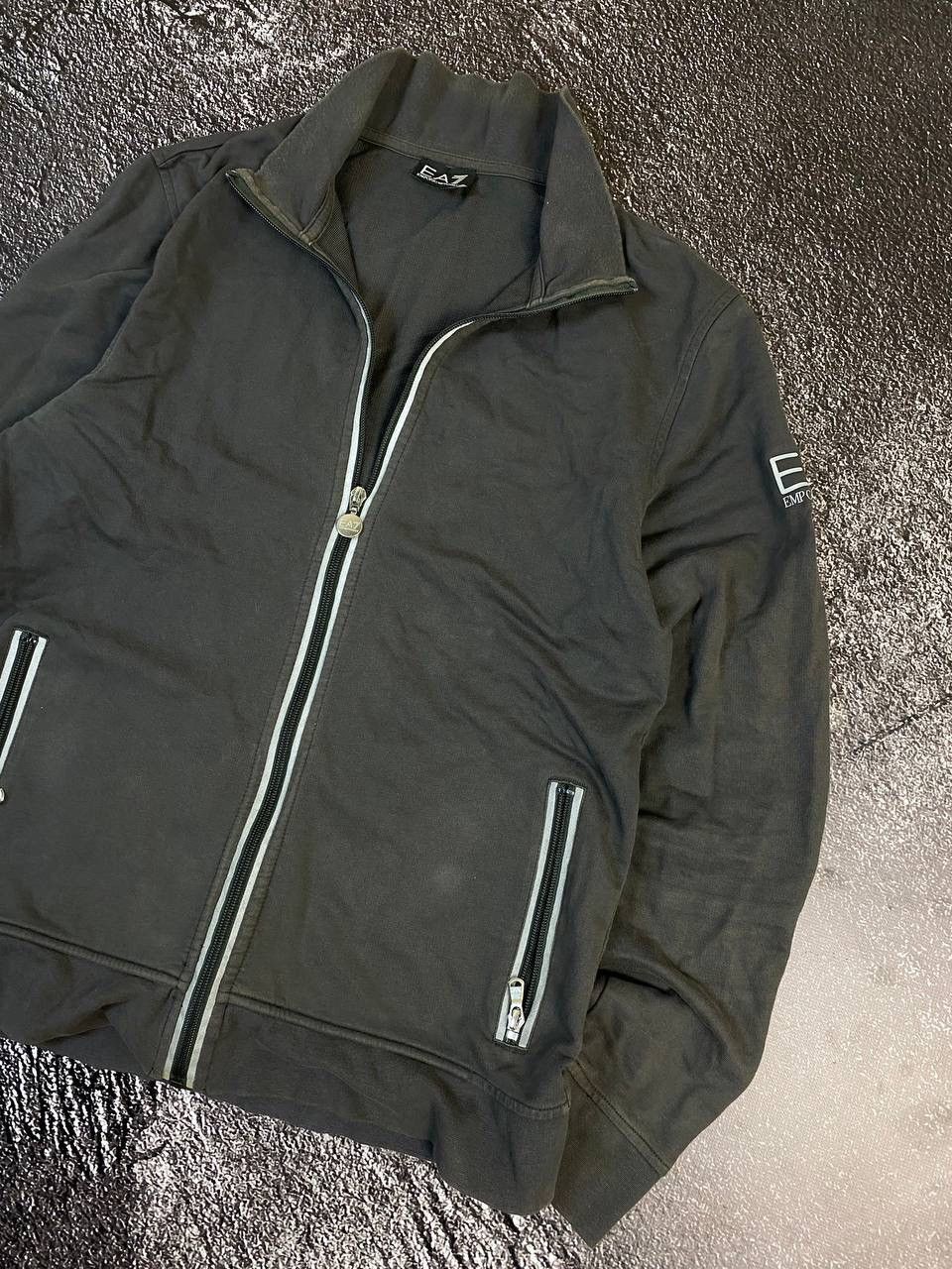 Emporio Armani Vintage EA7 Emporio Armani Zipper Crew Neck 90s Size US L / EU 52-54 / 3 - 4 Thumbnail