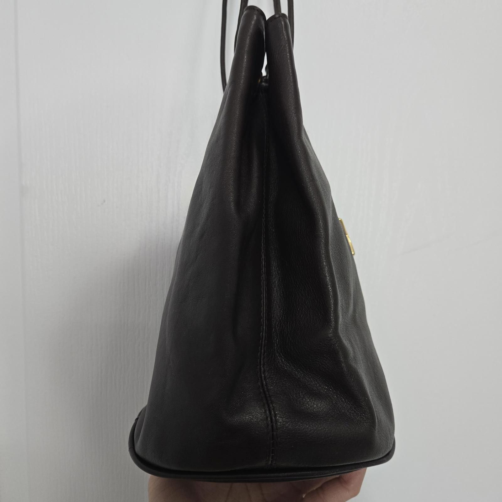 Paloma Picasso Vintage Paloma Picasso Leather Bucket Drawstring Bag Size ONE SIZE - 5 Thumbnail