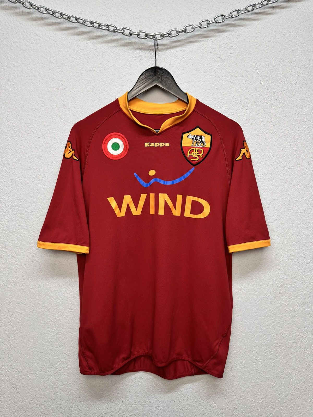 Kappa Vintage AS ROMA 2007 2008 HOME FOOTBALL SHIRT KAPPA JERSEY Size US M / EU 48-50 / 2 - 1 Thumbnail