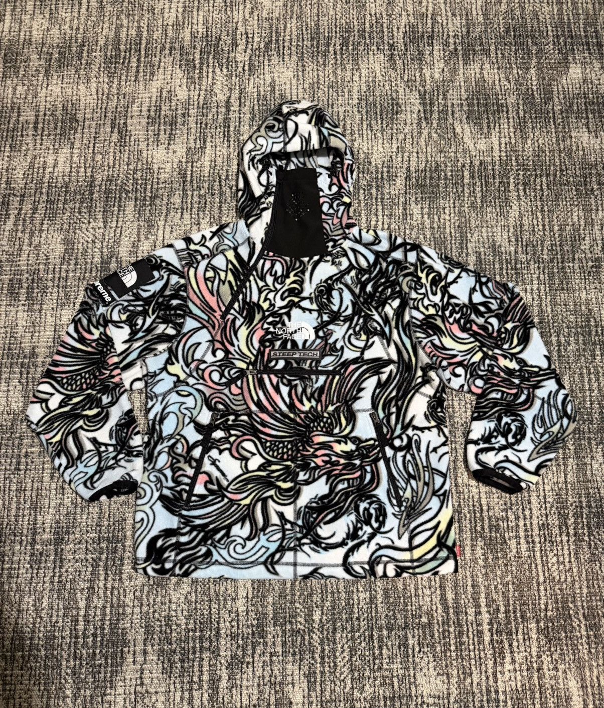 Supreme The North Face Steep Tech Fleece Hoodie Dragon