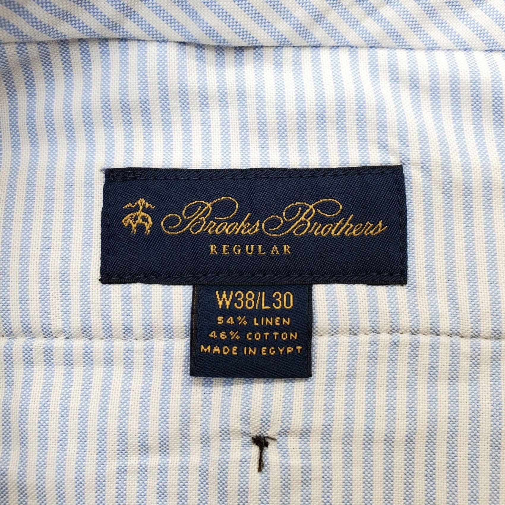 Brooks Brothers Brooks Brothers Mens Straight Chino Pants 38 Tan Pleated Regular Fit casual Business Clothing Size US 38 / EU 54 - 7 Thumbnail
