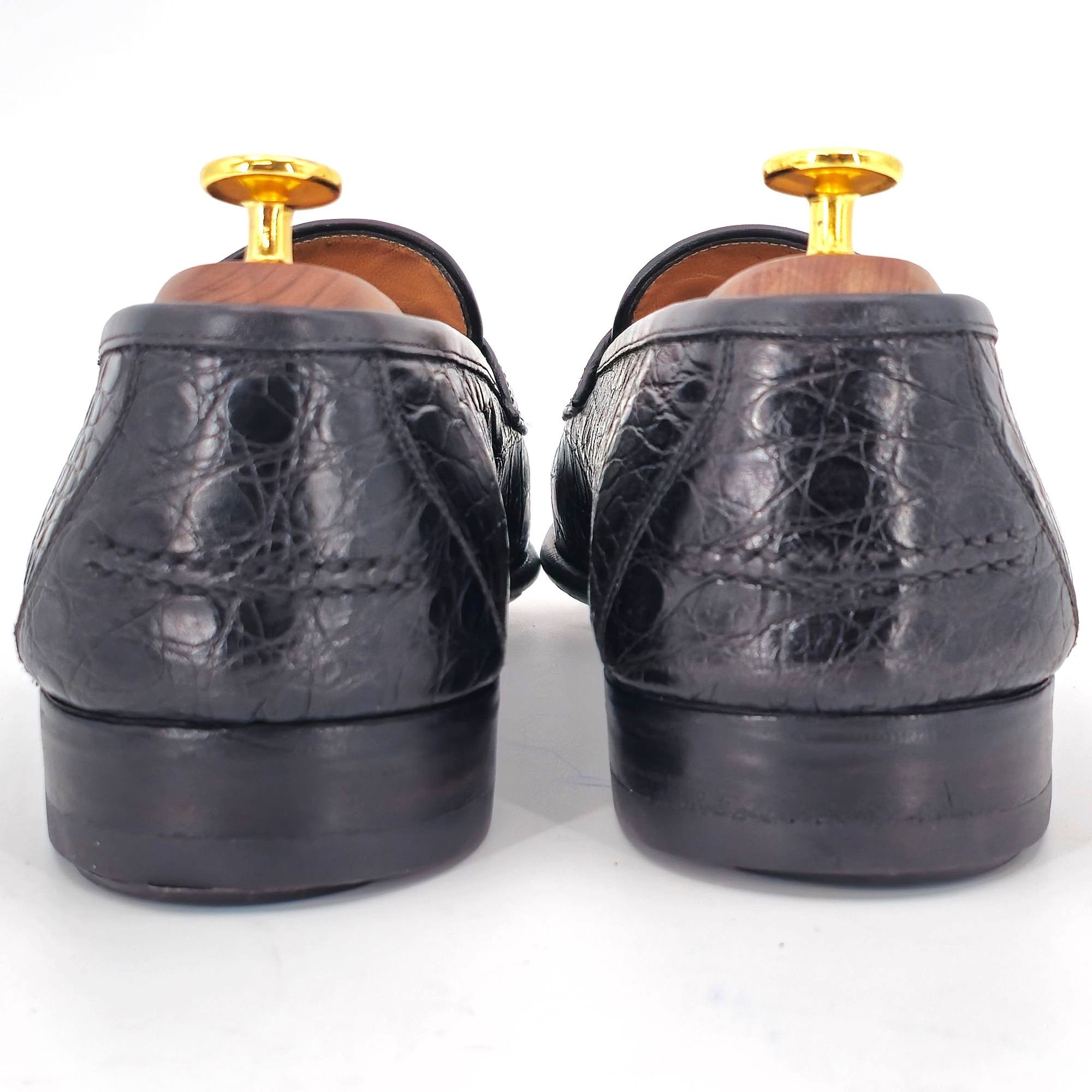 Salvatore Ferragamo Salvatore Ferragamo Exotic Black Crocodile Dress Shoe Men 11 Size US 11 / EU 44 - 7 Thumbnail