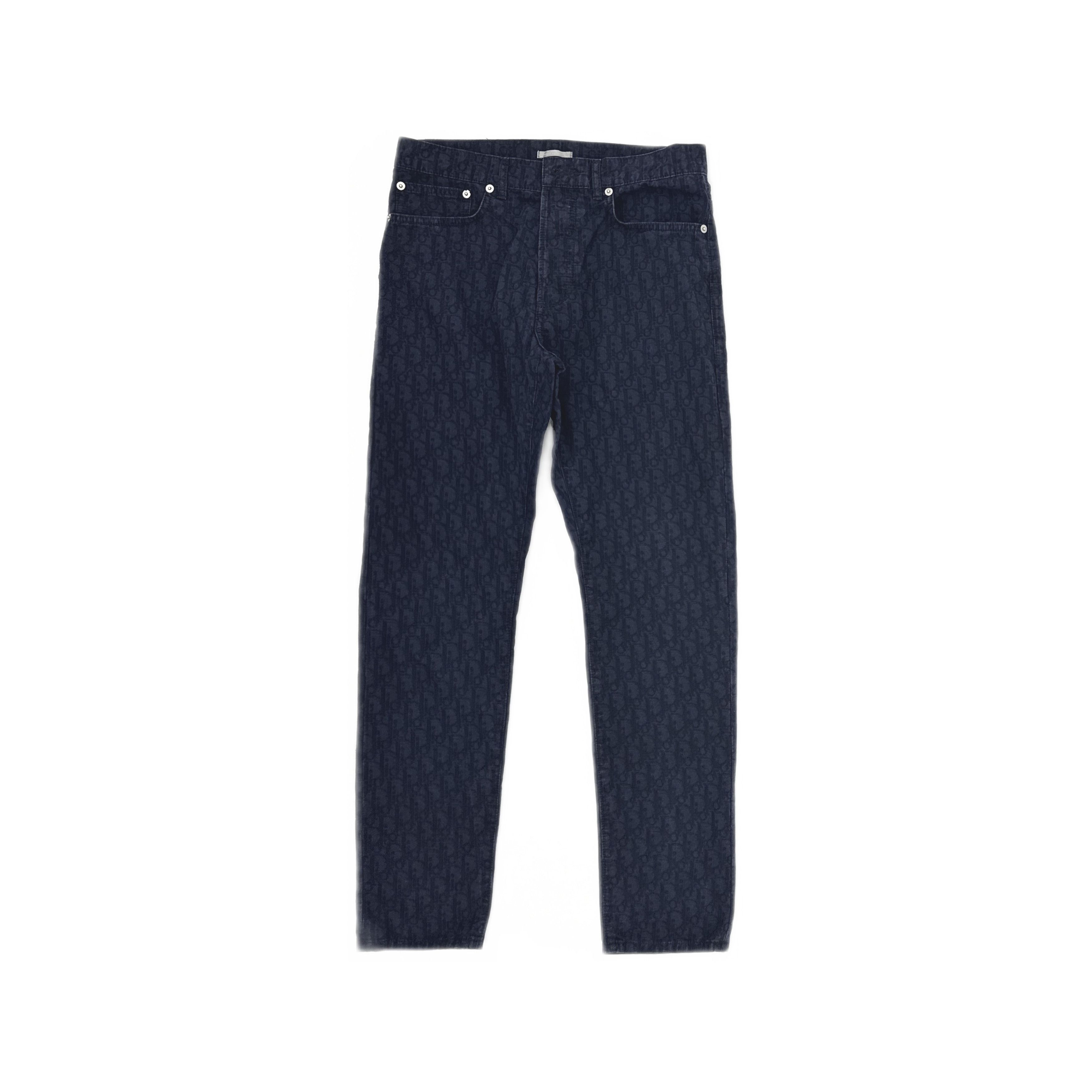 Dior Dior Oblique Monogram Denim Size 30 Size US 30 / EU 46 - 1 Thumbnail