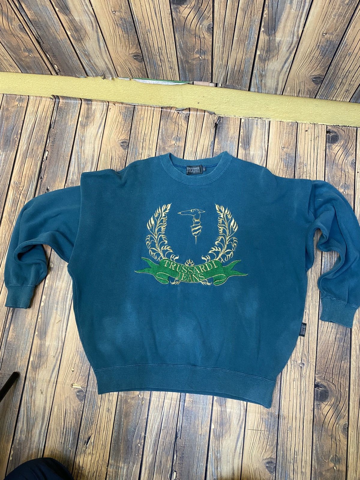 Trussardi × Vintage Vintage trussardi crewneck sweatshirt Size US L / EU 52-54 / 3 - 11 Thumbnail