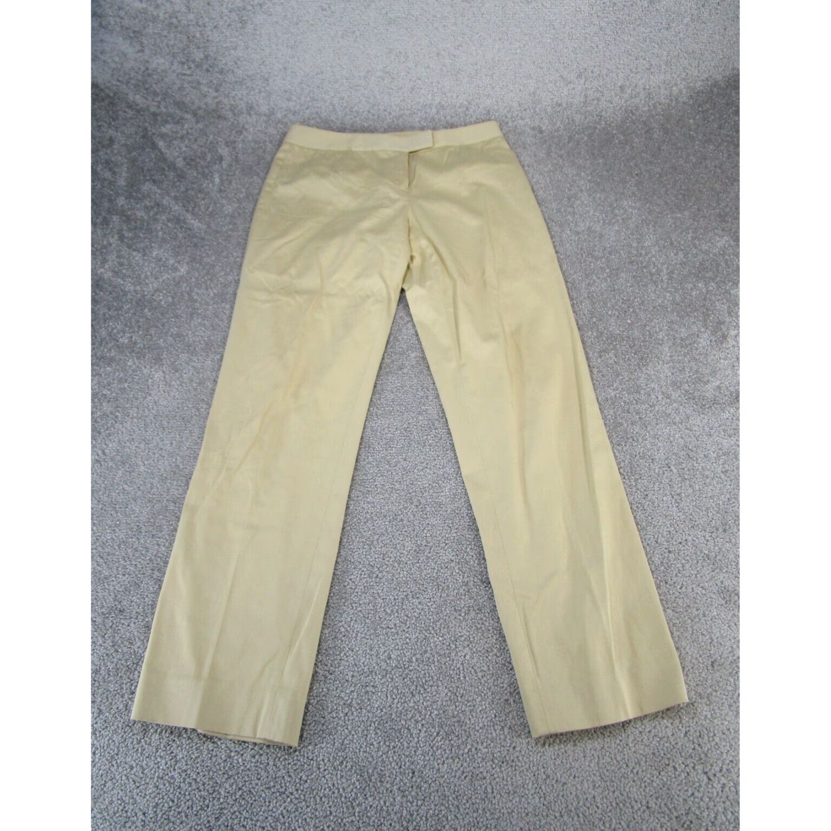Lafayette 148 Womens 4 Khaki Slim Fit Dress Pants
