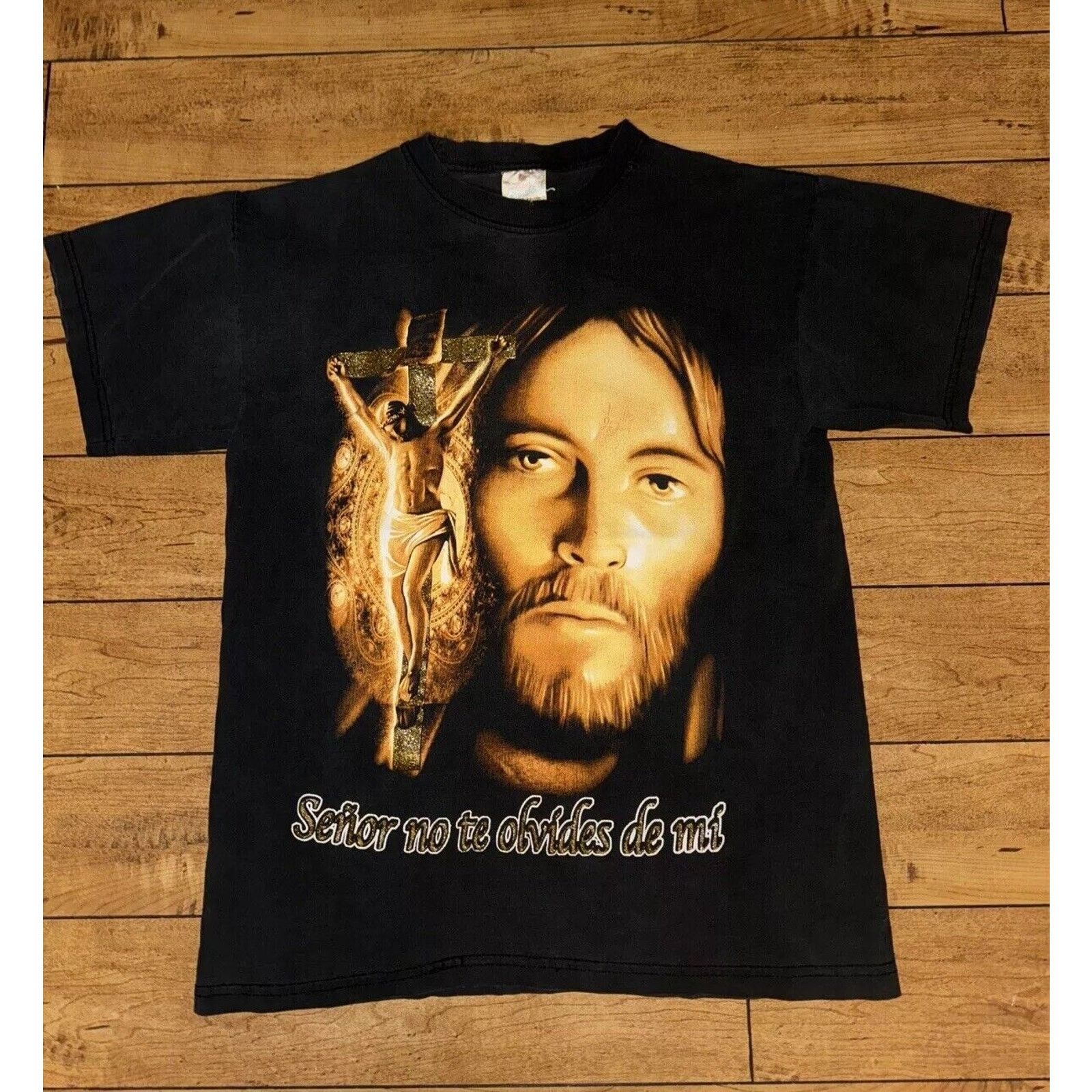 Band Tees × Japanese Brand × Vintage Vintage Rock Revolution Jesus T-Shirt Black Large 20x27.5 Size US L / EU 52-54 / 3 - 1 Thumbnail
