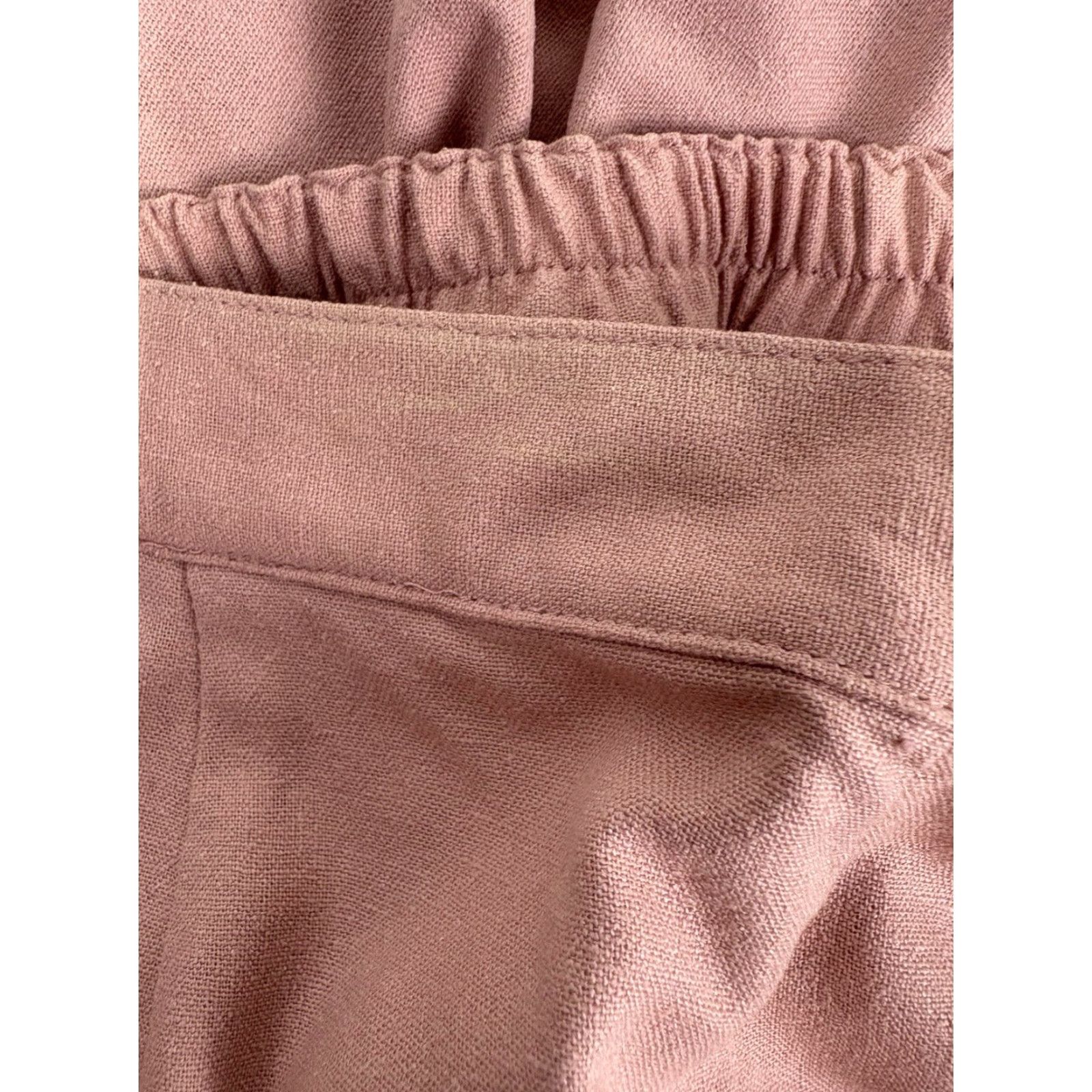 Vintage VINTAGE Keren Hart Peach Silk Cropped Pants Women’s Size M Elastic Waist Summer Bohemian Retro Size 32" / US 10 / IT 46 - 7 Thumbnail