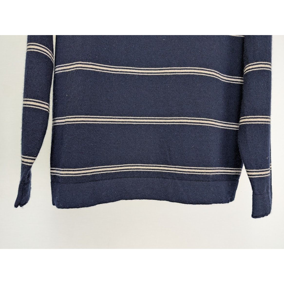 Brunello Cucinelli o1rshd1 CC20 Cashmere Sweater Striped Luxury in Blue Size US M / EU 48-50 / 2 - 4 Thumbnail