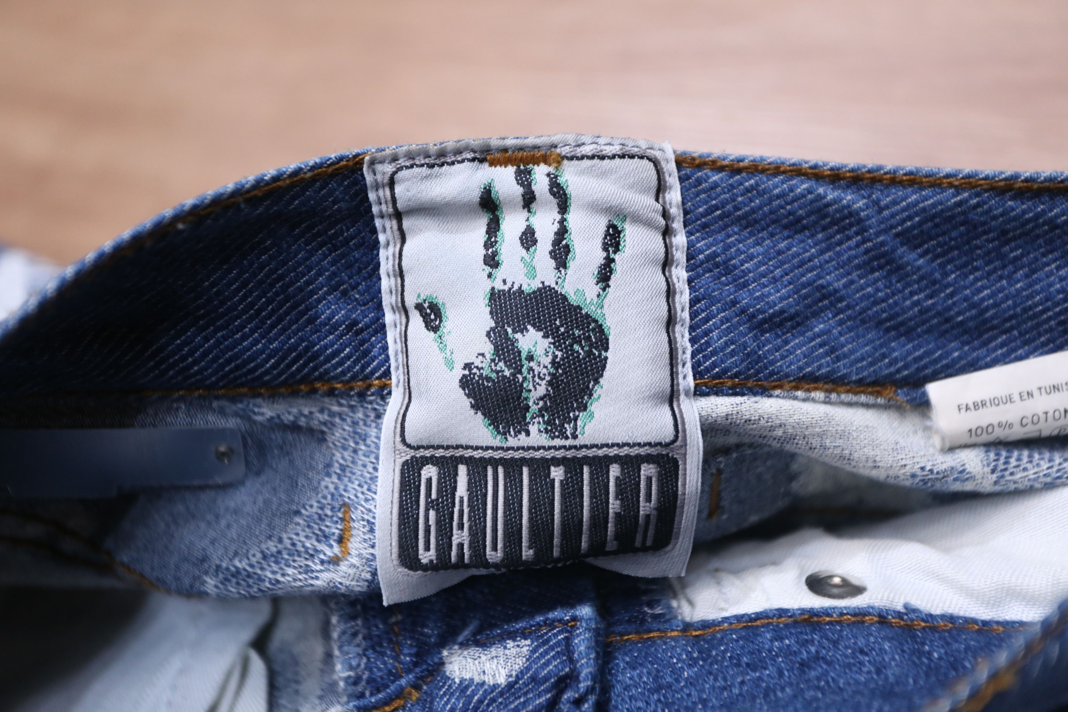 Jean Paul Gaultier Jean Paul Gaultier - F/W 92 - Jacquard Face Denim Jean Size 28" / US 6 / IT 42 - 6 Thumbnail