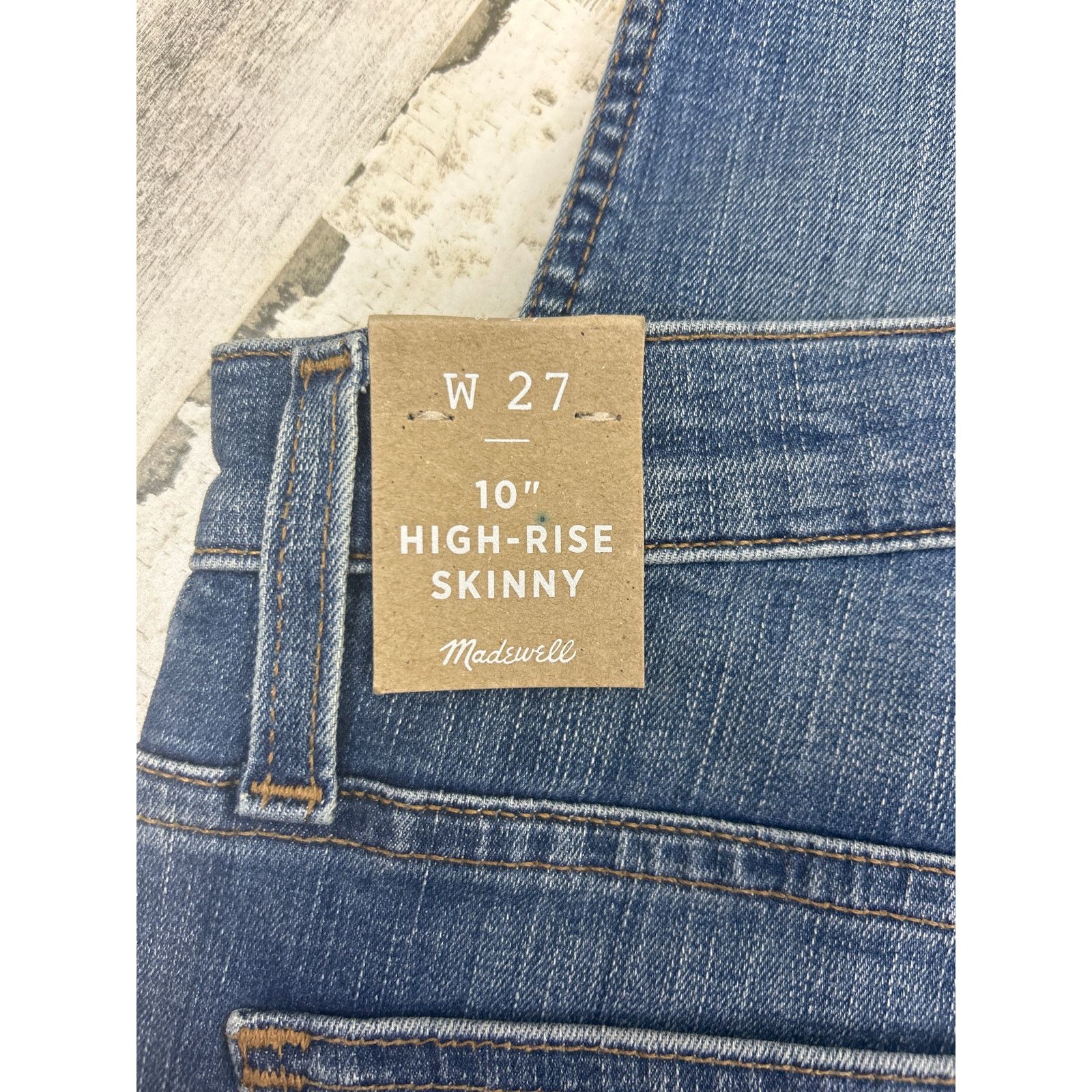 Madewell Madewell womens 27 10" high rise skinny new medium wash Size 27" / US 4 / IT 40 - 5 Thumbnail