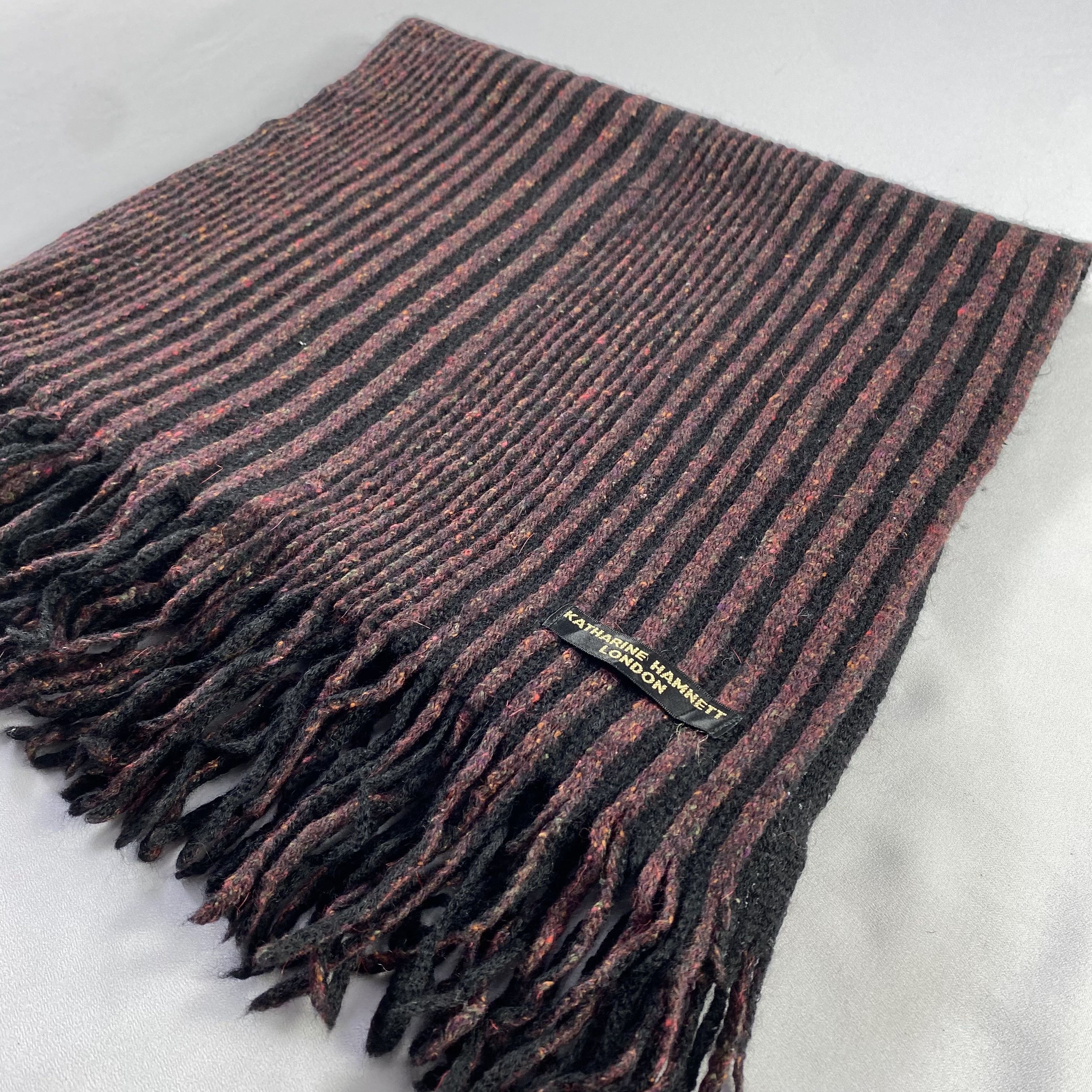 Katharine Hamnett London Katharine Hamnett London Scarf Neck Wrap Wool Muffler Size ONE SIZE - 3 Thumbnail