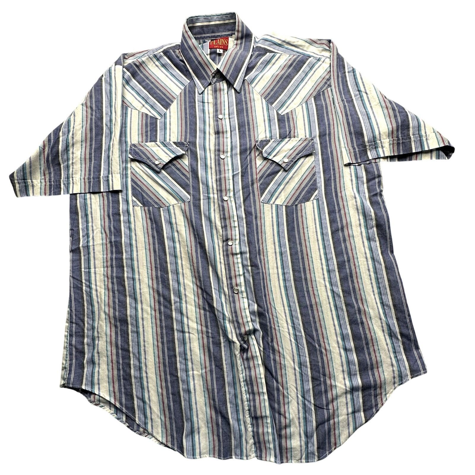 Other Vintage 90s Ely Plains Western Pearl Snap Button Shirt Men L Size US L / EU 52-54 / 3 - 1 Thumbnail