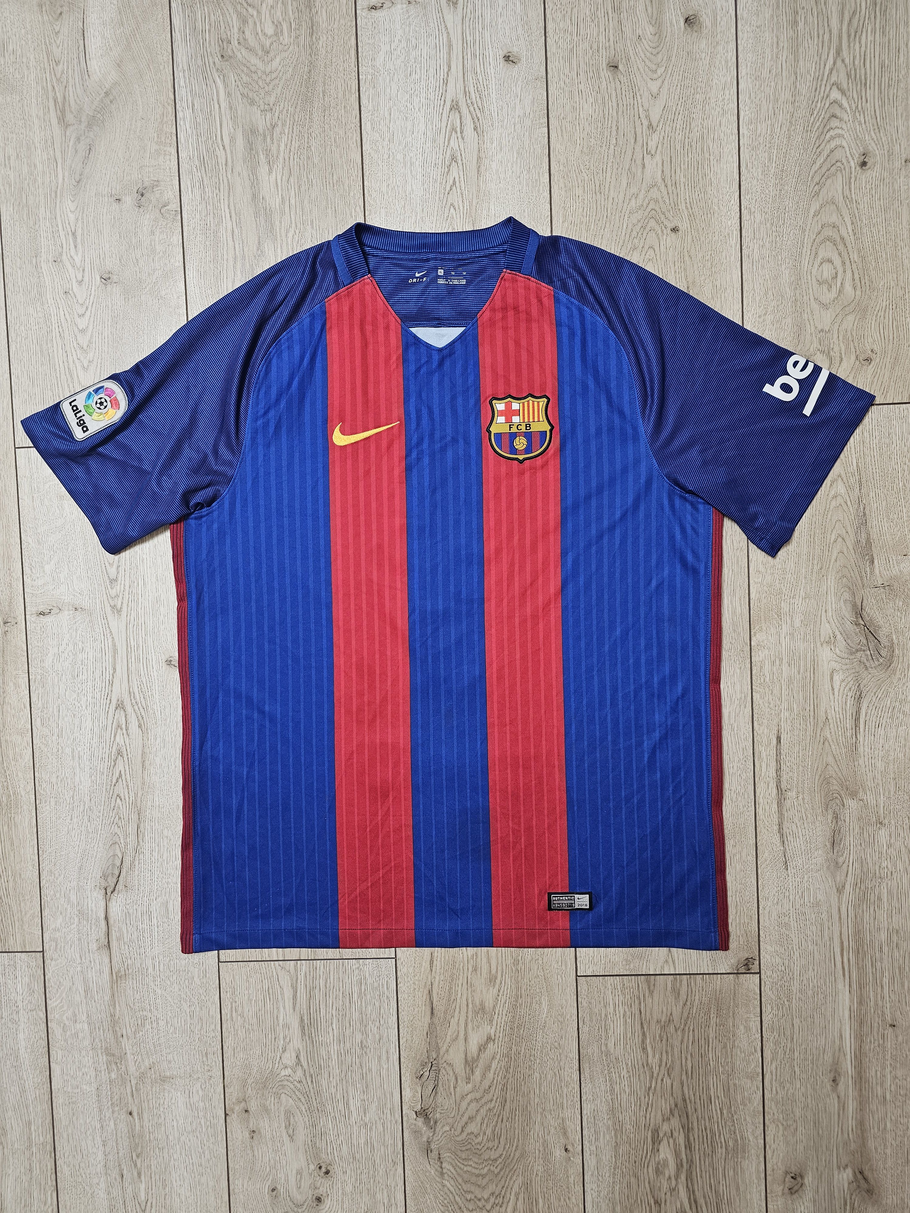 Nike BARCELONA 2016 2017 HOME SUAREZ FOOTBALL SHIRT SOCCER JERSEY Size US XL / EU 56 / 4 - 2 Thumbnail