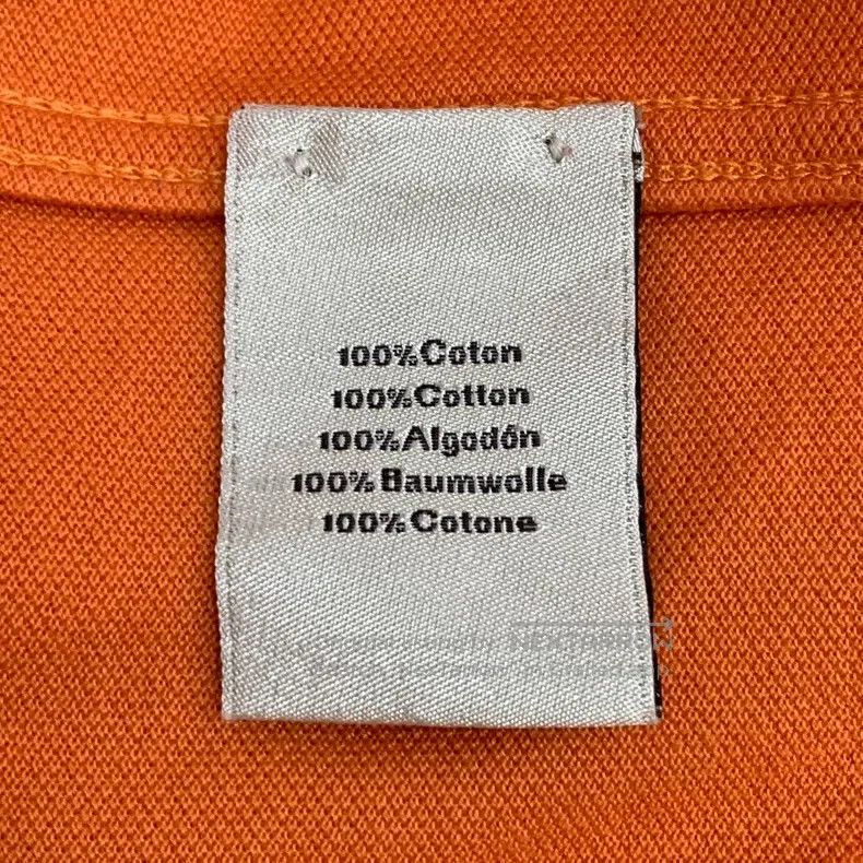Hermes Hermes Orange pocket H-letter embroidered cotton polo shir Size US L / EU 52-54 / 3 - 6 Thumbnail