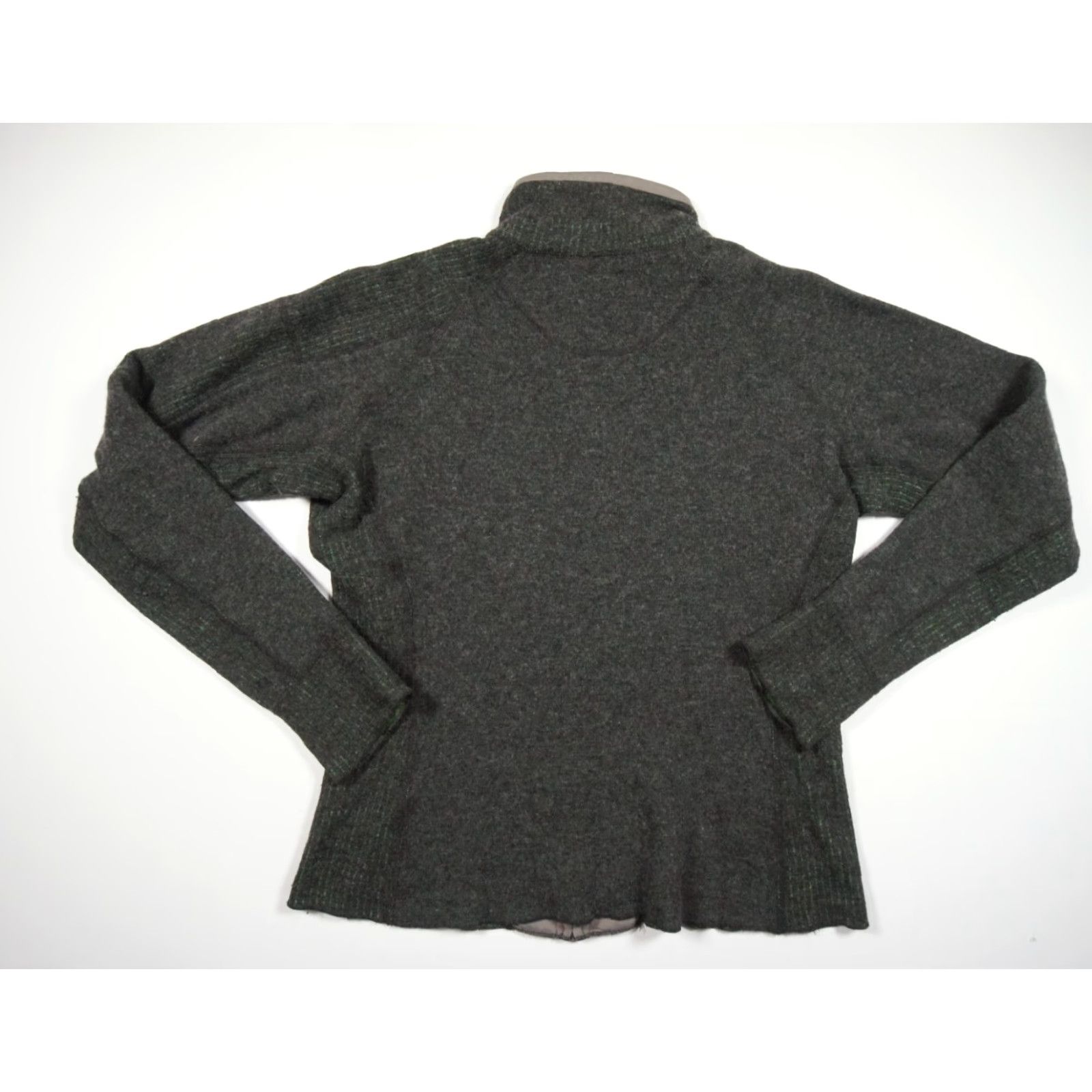 Mountain Hardwear VINTAGE Mountain Hardwear Jacket Womens Large Gray Knit Wool Blend Lightweight Outdoors Size L / US 10 / IT 46 - 5 Thumbnail