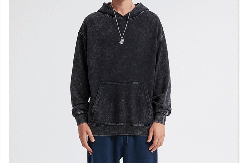 Japanese Brand × Vintage Black acid wash hoodie Size US XL / EU 56 / 4 - 1 Thumbnail