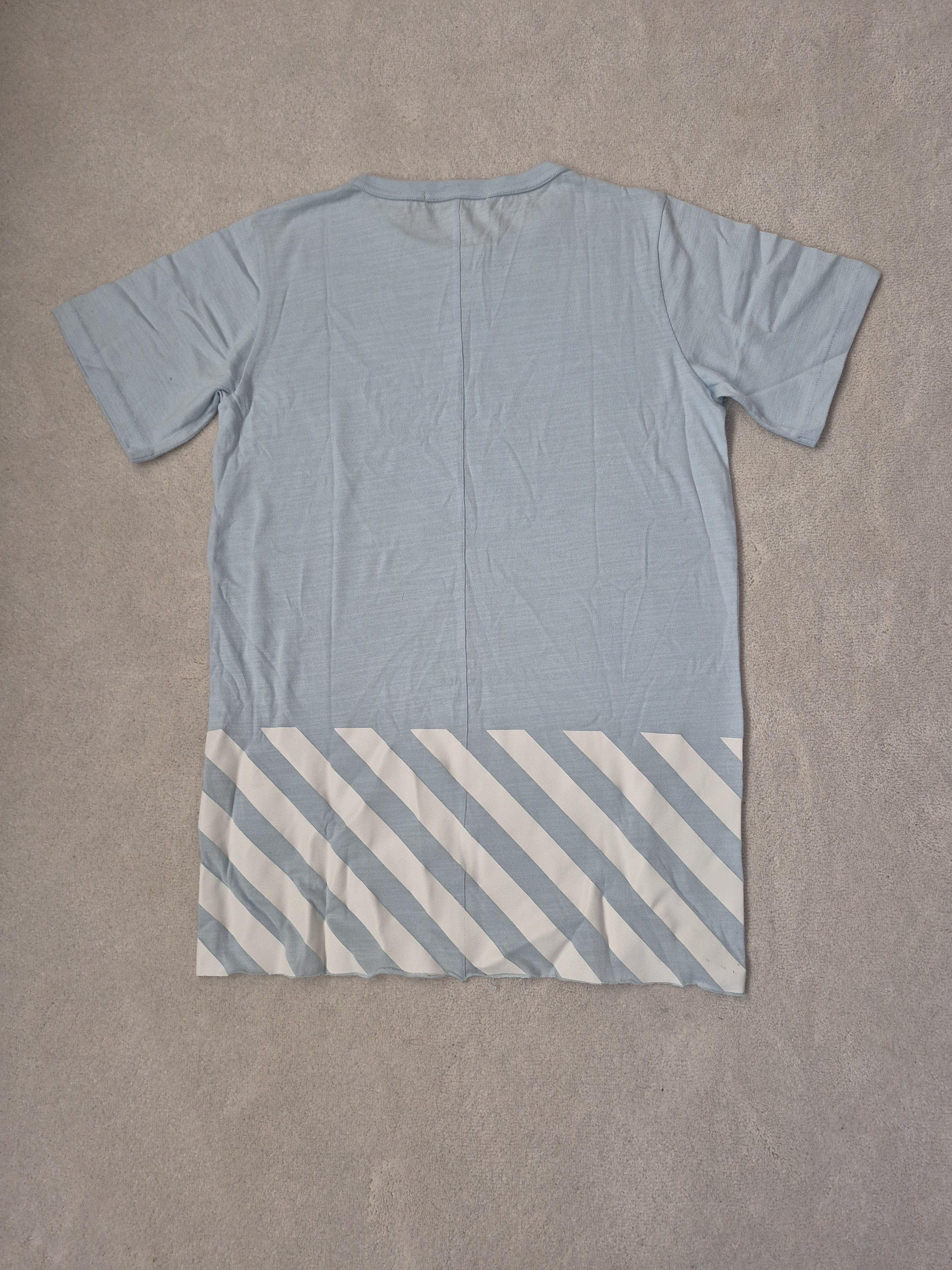 Off-White Off White Blue Layering Tee Stripes Arrows Virgil Medium Size US M / EU 48-50 / 2 - 1 Thumbnail