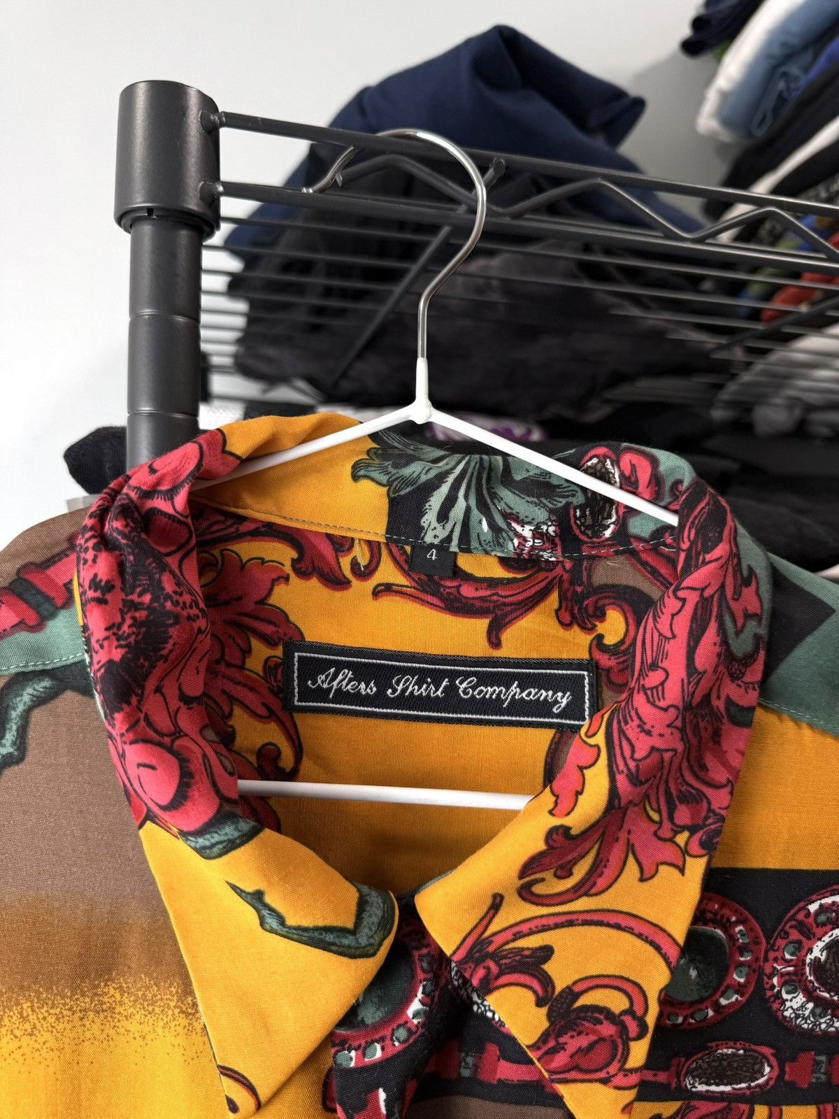 Vintage 90’s Vintage Afters Shirt Company Versace Medusa Style Shirt Size US XL / EU 56 / 4 - 9 Thumbnail