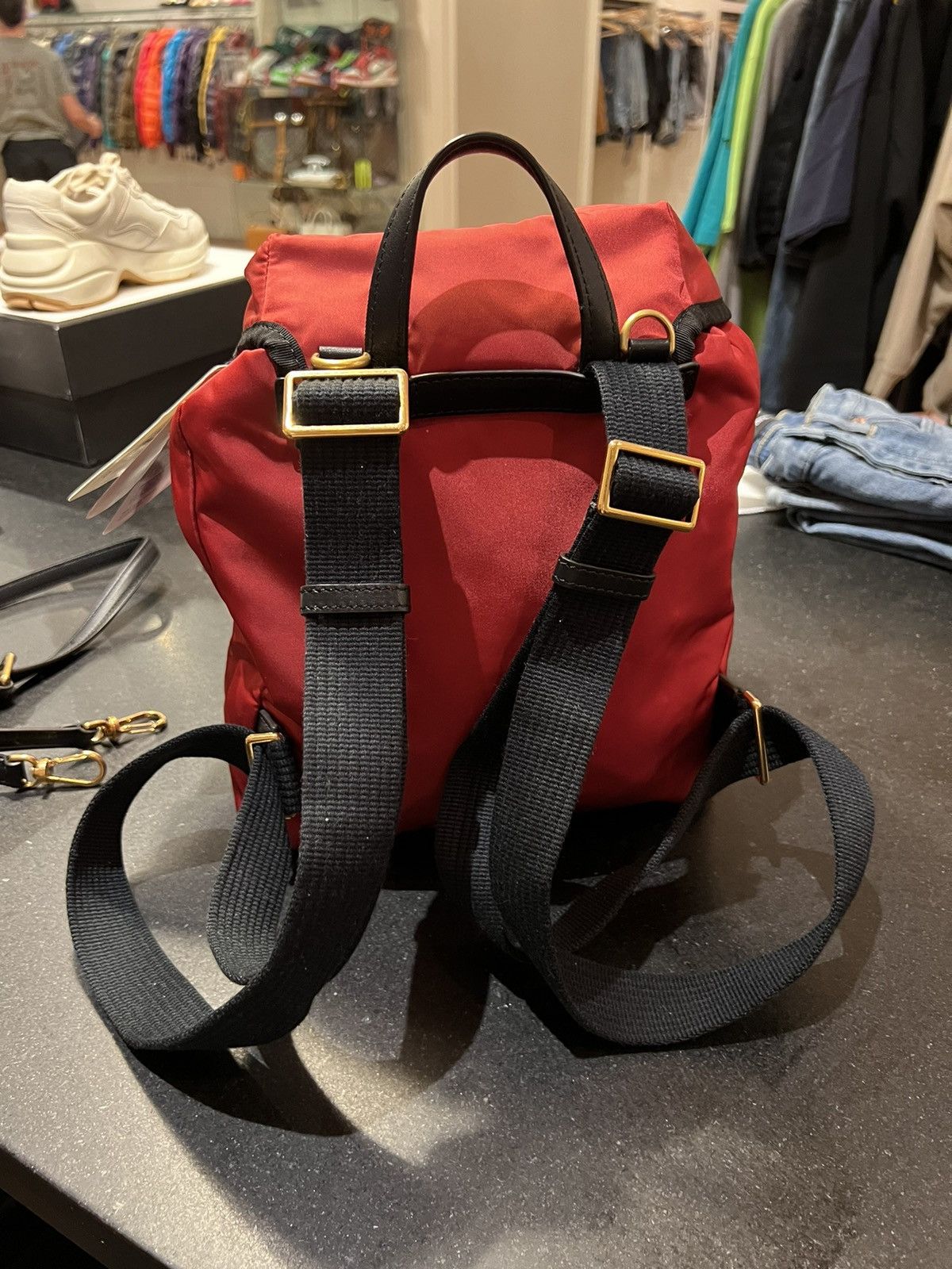 Moncler Moncler Dauphine Large Backpack red brand new Size ONE SIZE - 9 Thumbnail