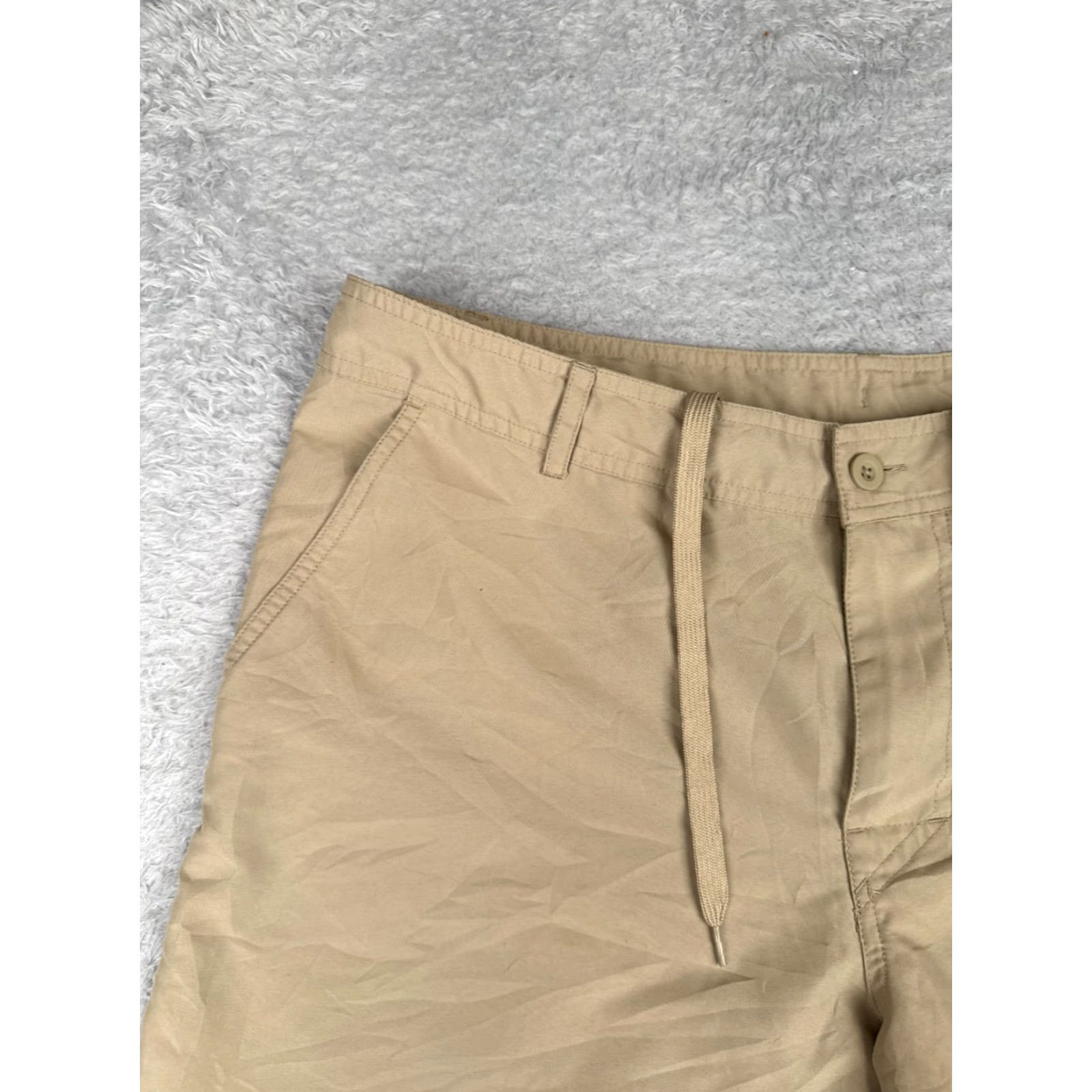 Mossimo Mossimo Men Beige Chino 36 36x11 100% Polyester Drawstring Casual Size ONE SIZE - 4 Thumbnail