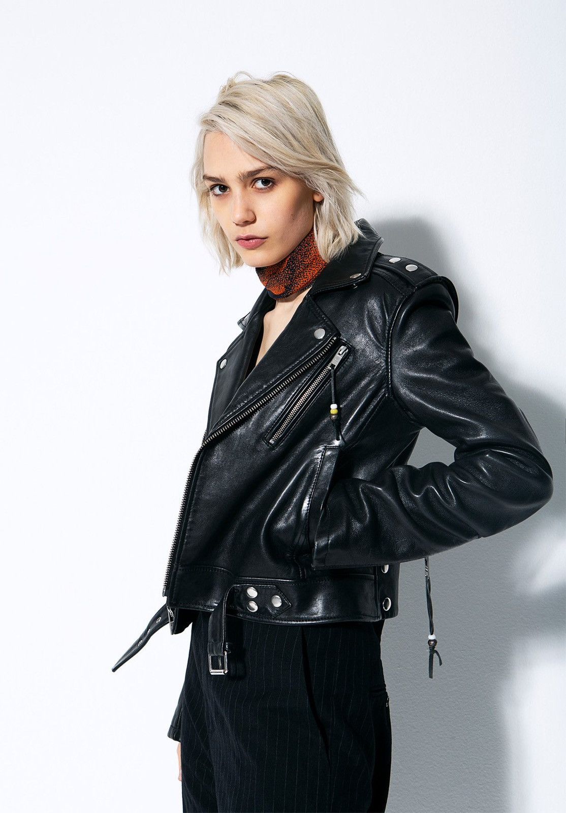 Blk Dnm BLK DNM LEATHER JACKET 1 BLACK Size S / US 4 / IT 40 - 3 Thumbnail